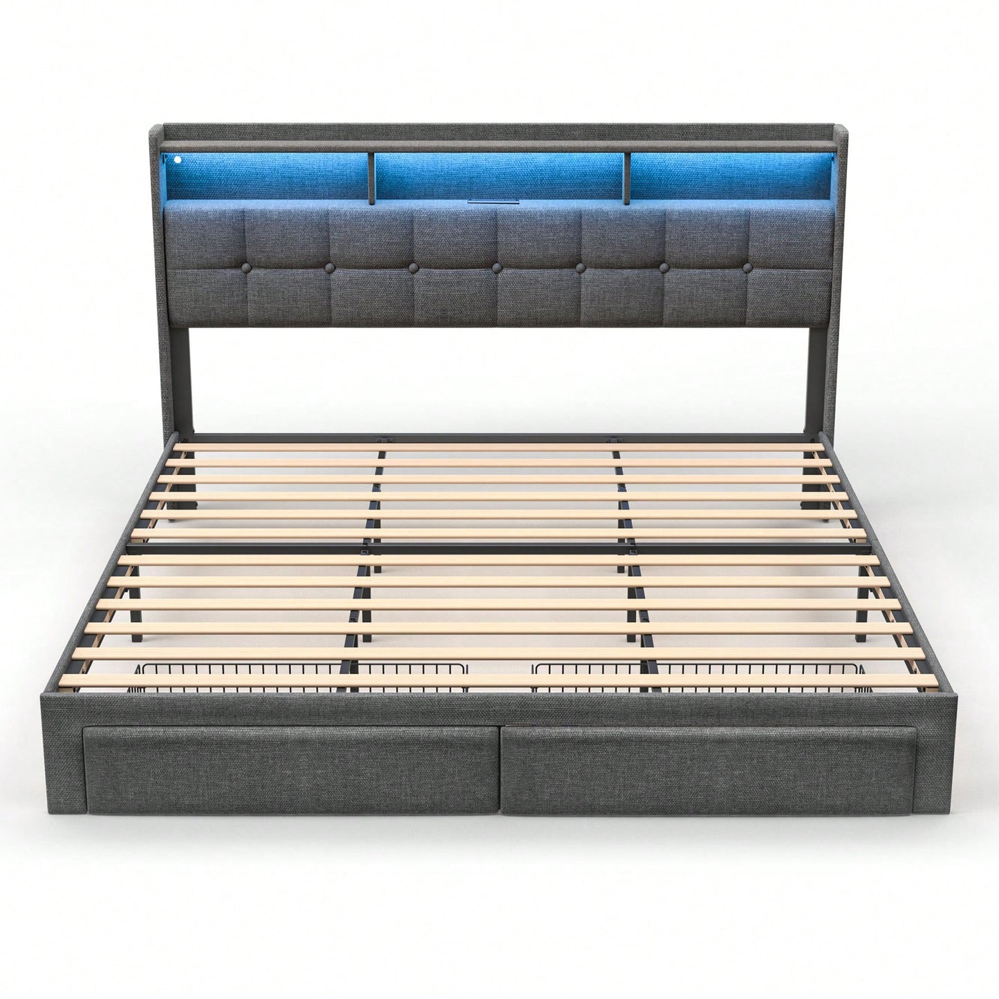 Luxury King Size Bed With Plush Comfort And Elegant Design