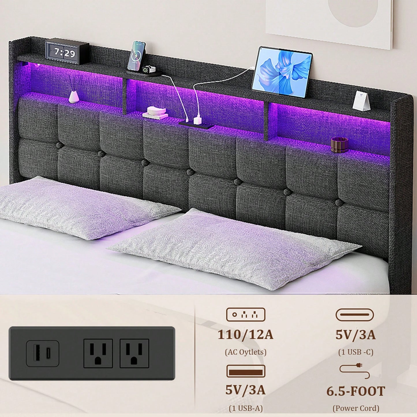 Luxury King Size Bed With Plush Comfort And Elegant Design