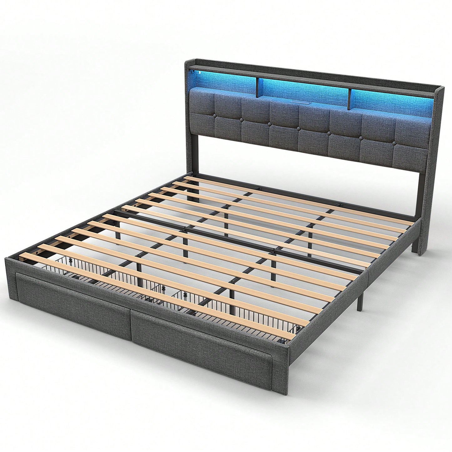 Luxury King Size Bed With Plush Comfort And Elegant Design