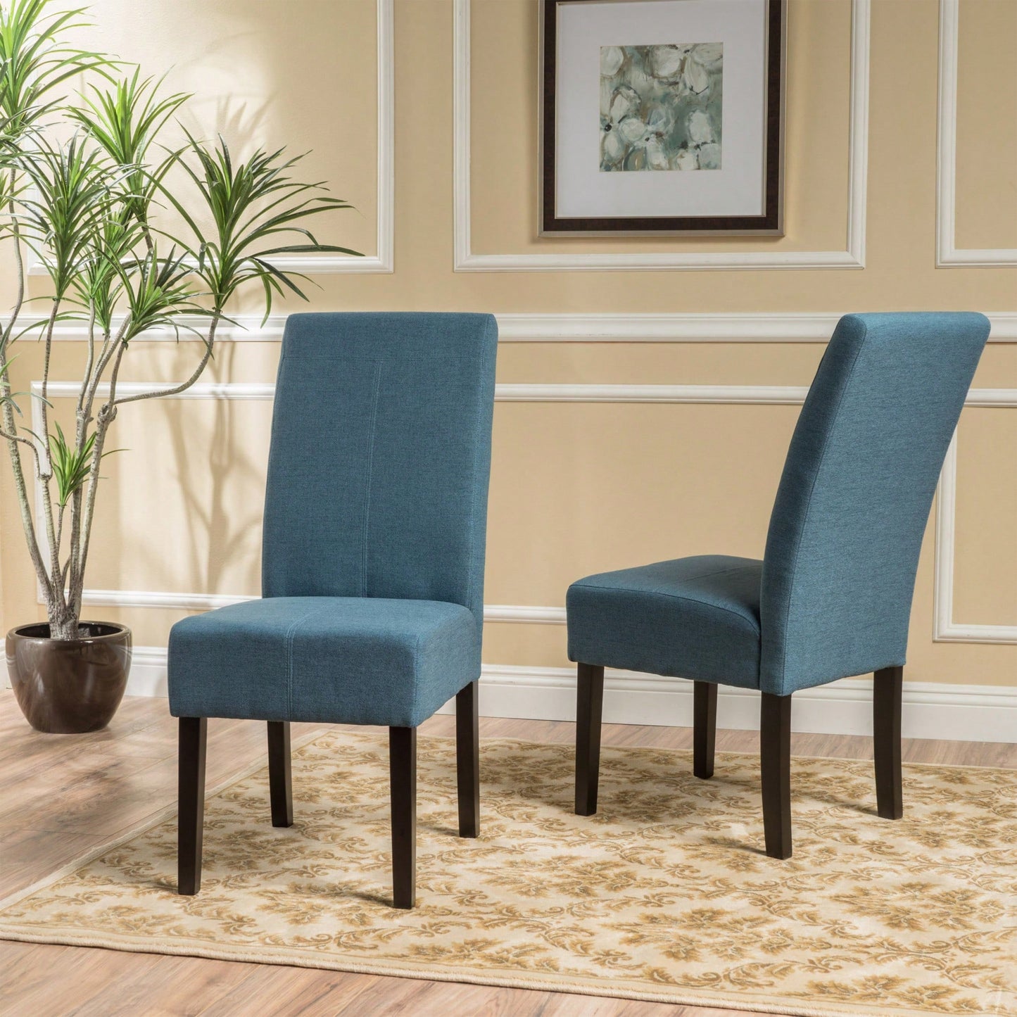 Set Of 2 Modern KD Dining Chairs For Stylish Home Decor