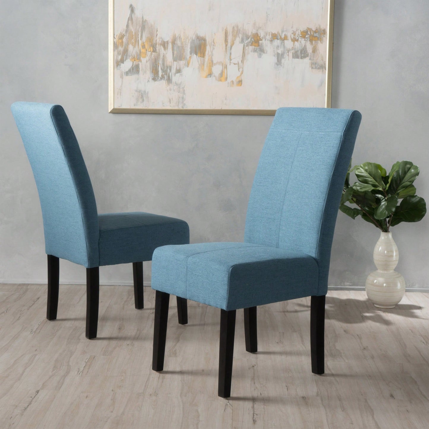 Set Of 2 Modern KD Dining Chairs For Stylish Home Decor