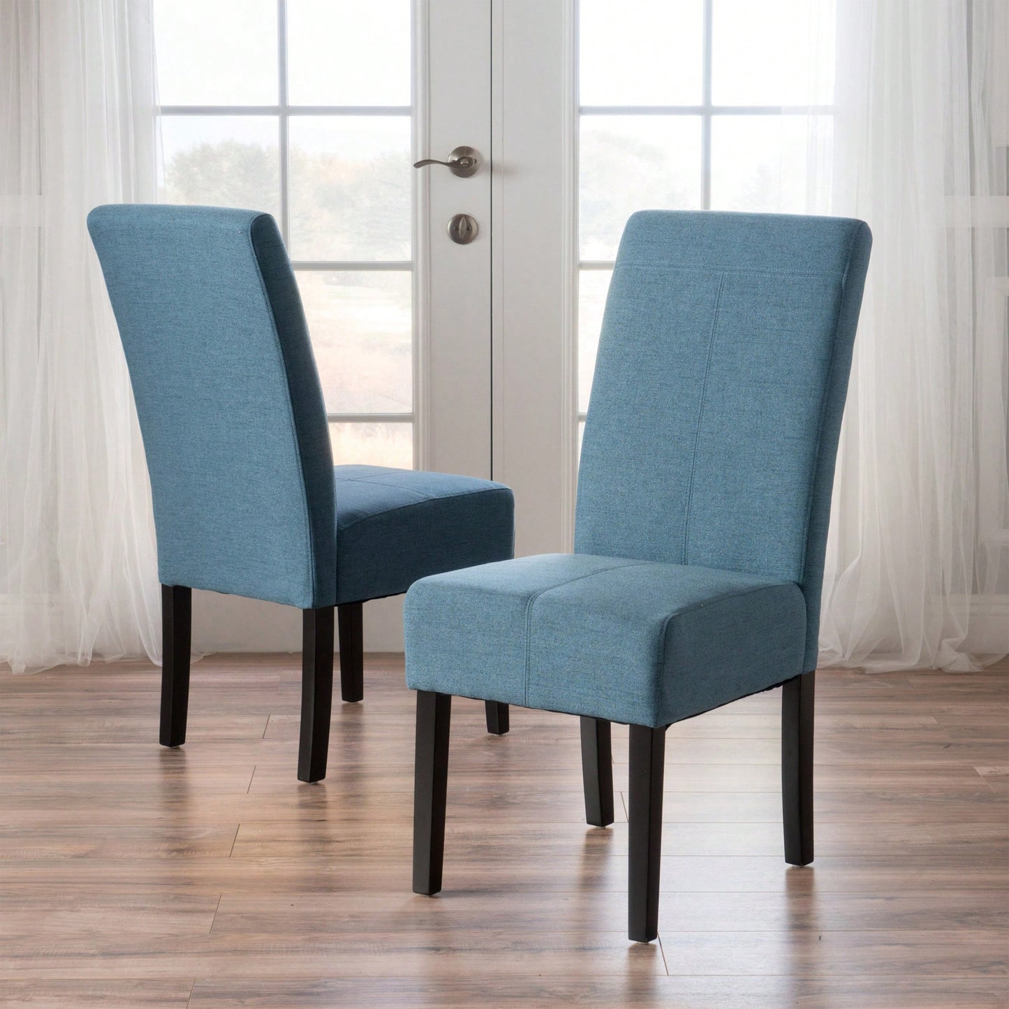 Set Of 2 Modern KD Dining Chairs For Stylish Home Decor
