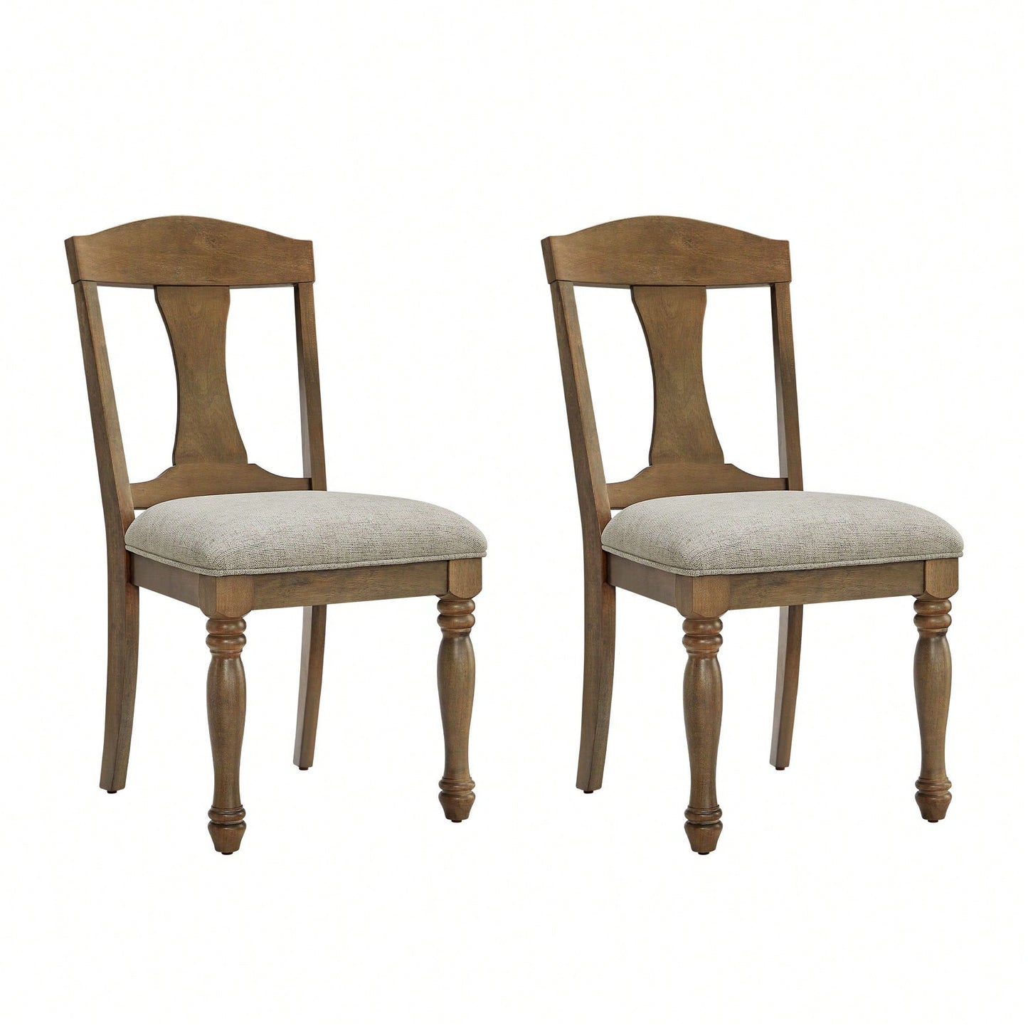 Mid Century Upholstered Dining Chairs Set Of 2 Comfortable Retro Kitchen Living Room Restaurant Furniture
