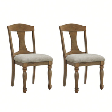 Mid Century Upholstered Dining Chairs Set Of 2 Comfortable Retro Kitchen Living Room Restaurant Furniture