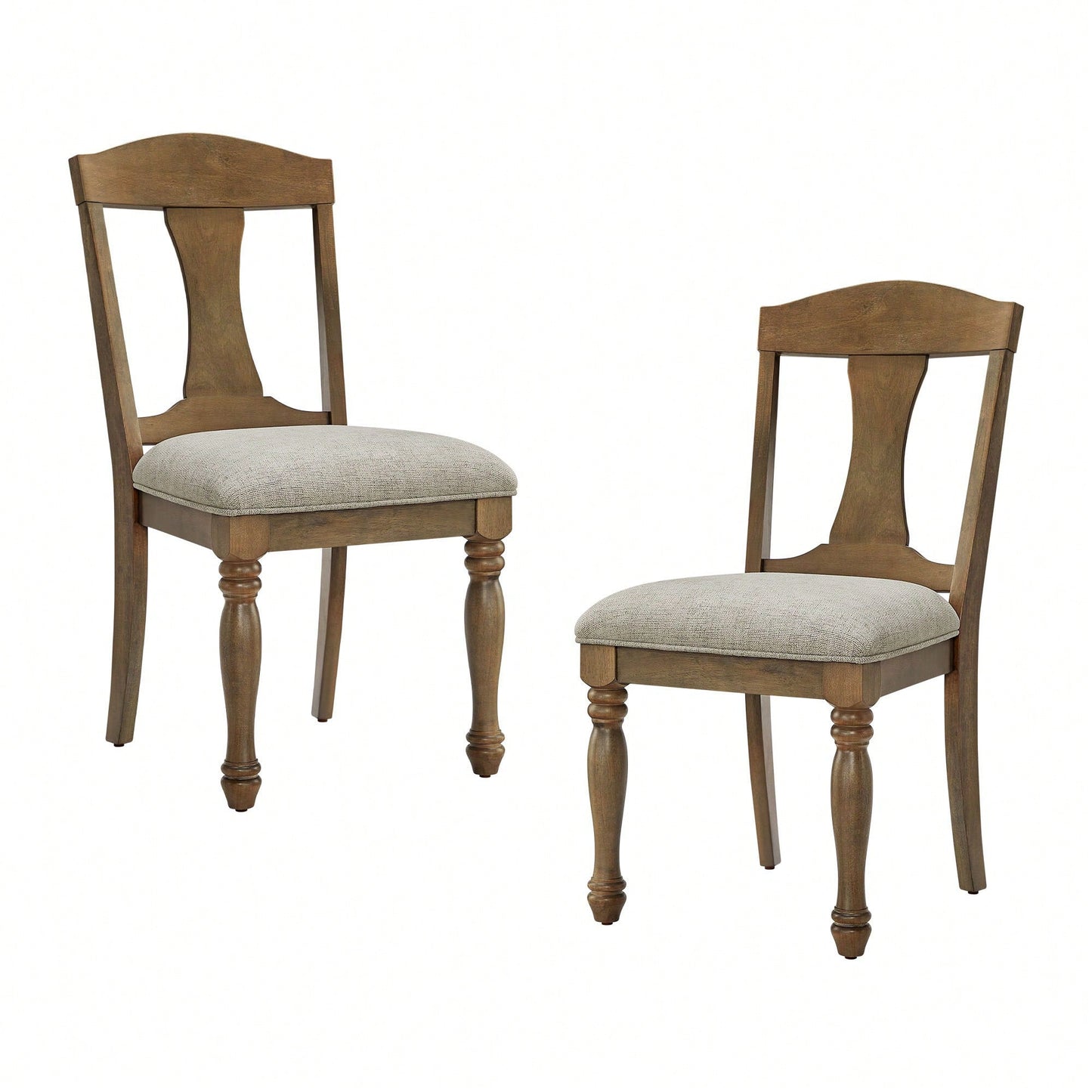Mid Century Upholstered Dining Chairs Set Of 2 Comfortable Retro Kitchen Living Room Restaurant Furniture