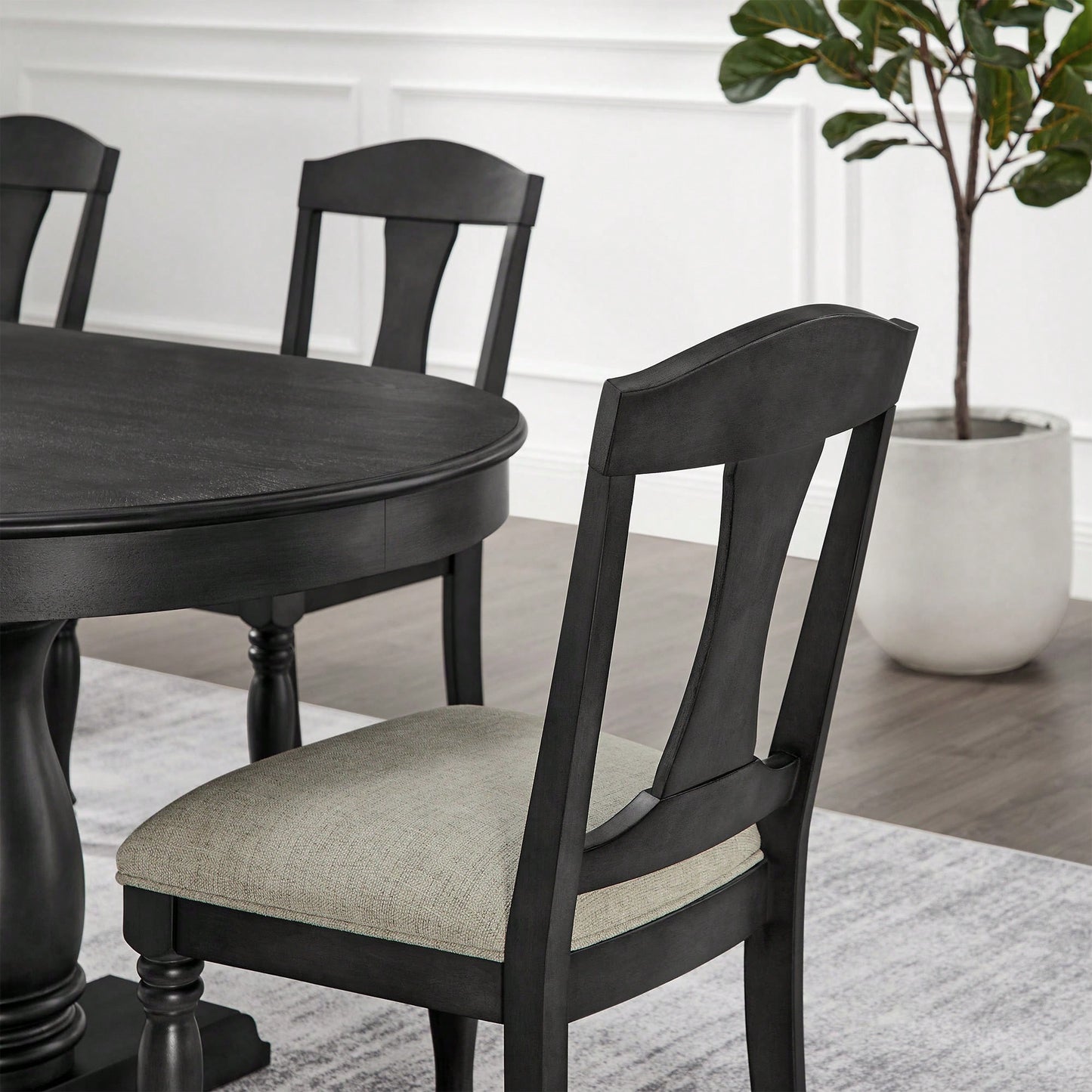 Mid Century Upholstered Dining Chairs Set Of 2 Comfortable Retro Kitchen Living Room Restaurant Furniture