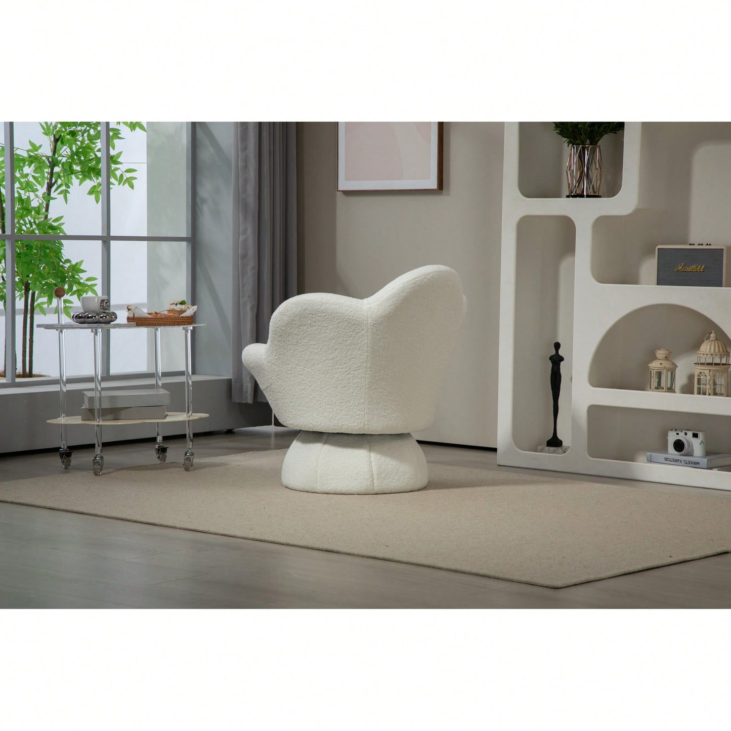 360-Degree Spinning Armchair For Ultimate Comfort And Leisure With Sturdy Base And Smooth Rotation