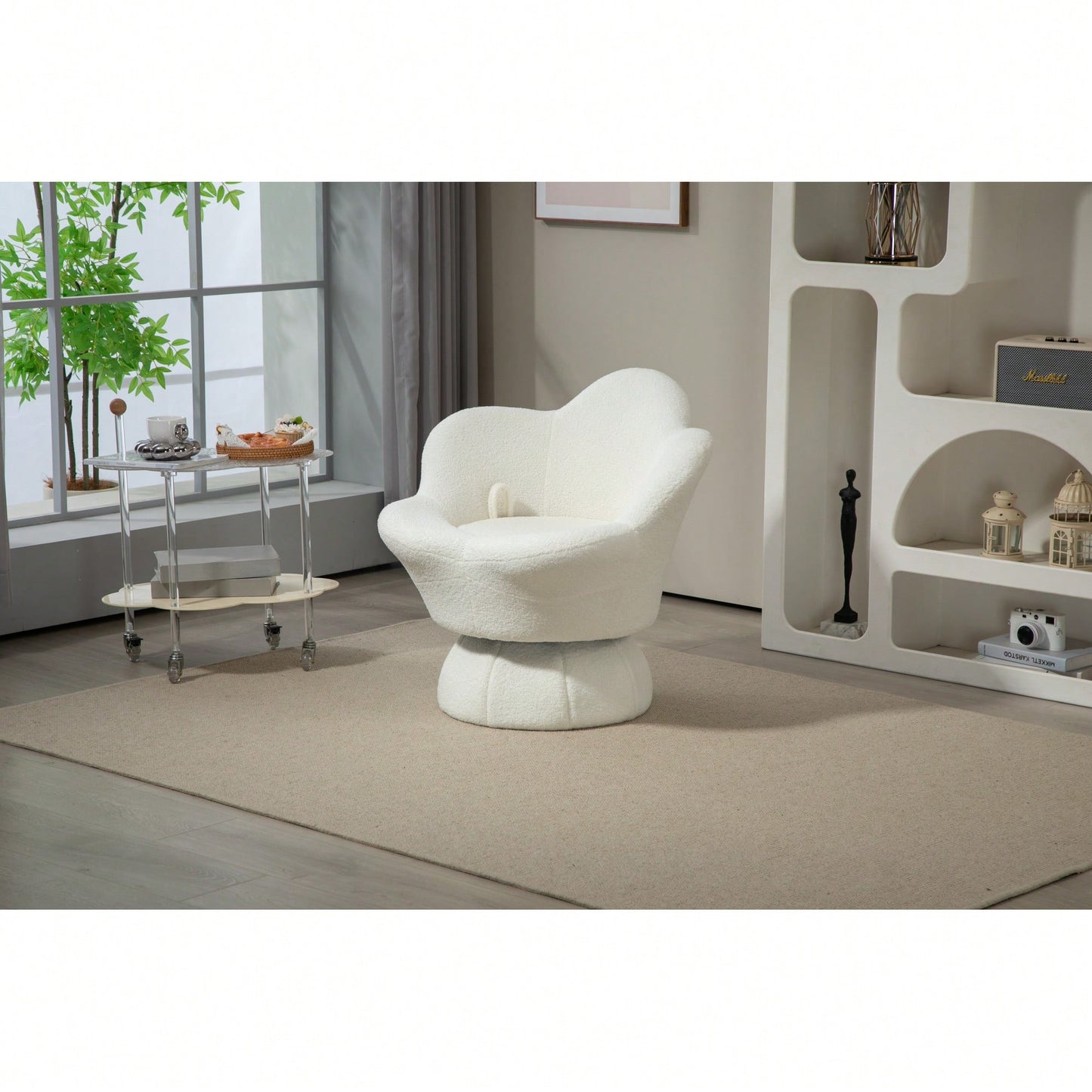 360-Degree Spinning Armchair For Ultimate Comfort And Leisure With Sturdy Base And Smooth Rotation