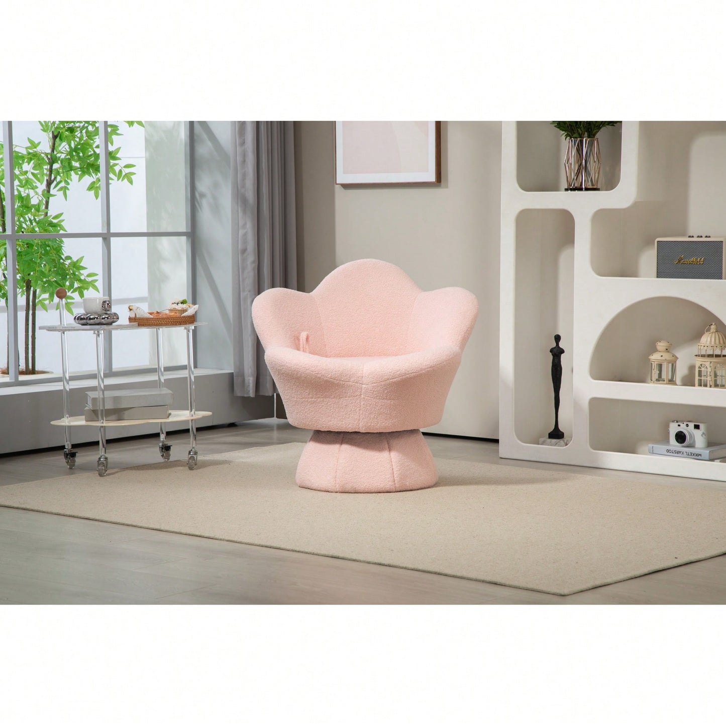 360-Degree Spinning Armchair For Ultimate Comfort And Leisure With Sturdy Base And Smooth Rotation