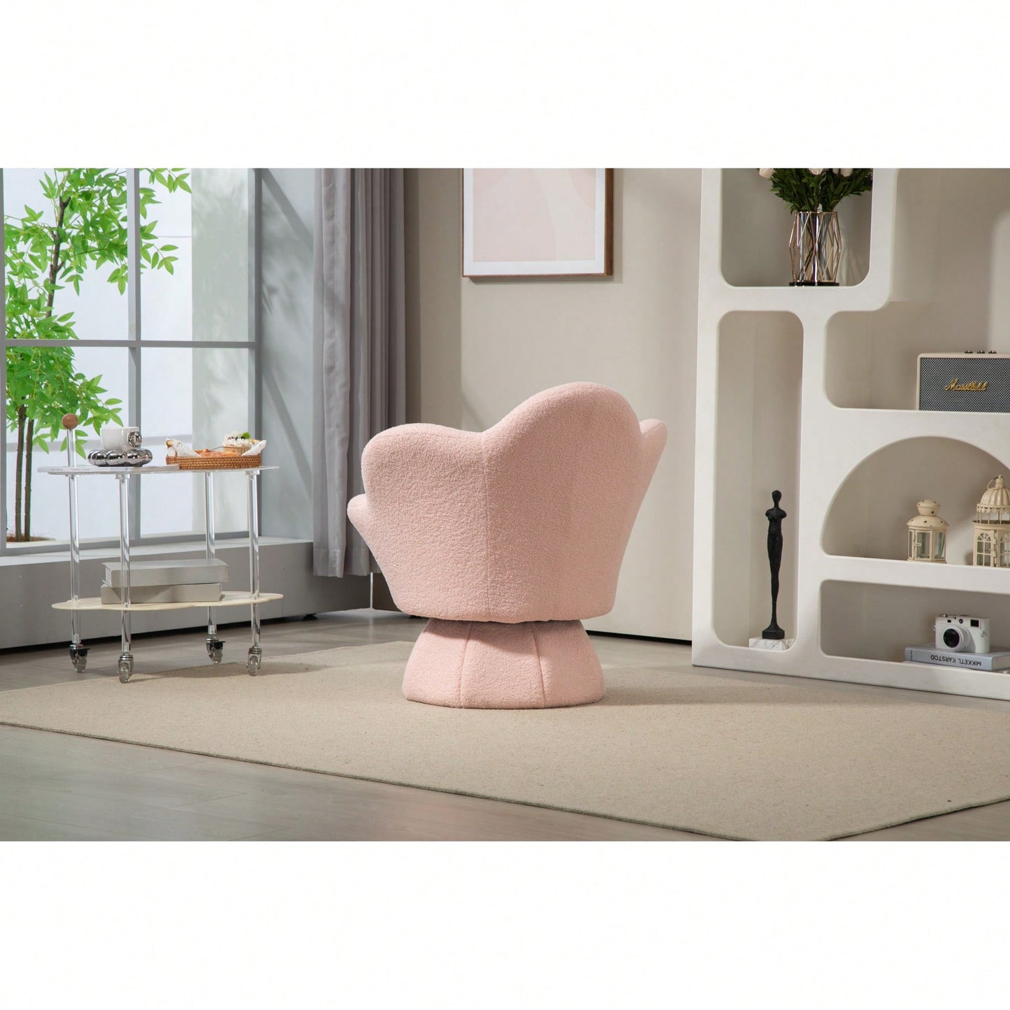 360-Degree Spinning Armchair For Ultimate Comfort And Leisure With Sturdy Base And Smooth Rotation
