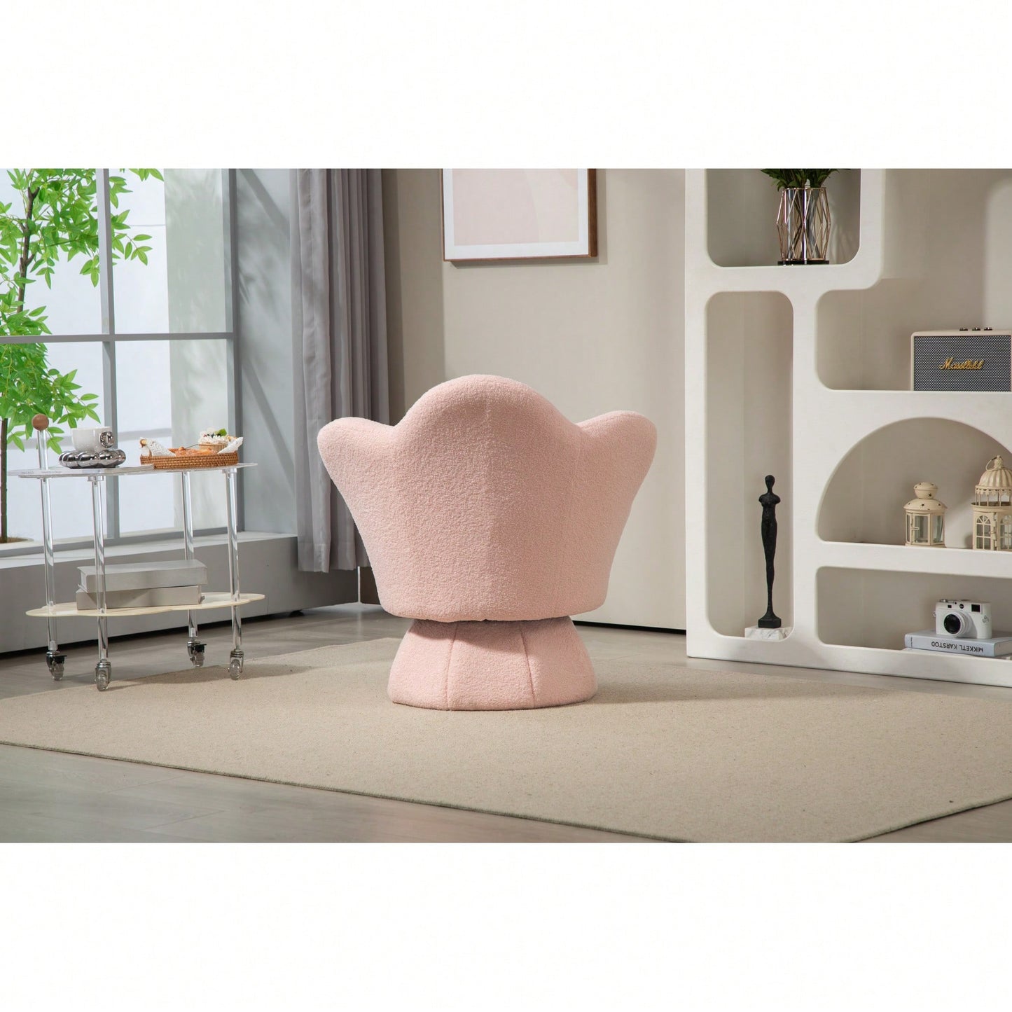 360-Degree Spinning Armchair For Ultimate Comfort And Leisure With Sturdy Base And Smooth Rotation