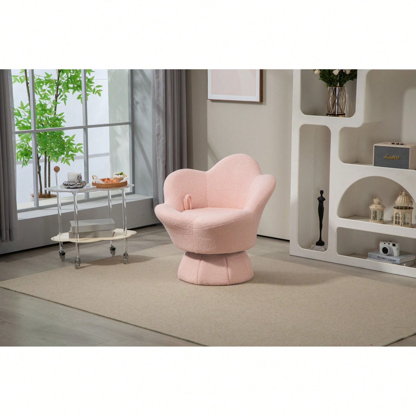 360-Degree Spinning Armchair For Ultimate Comfort And Leisure With Sturdy Base And Smooth Rotation