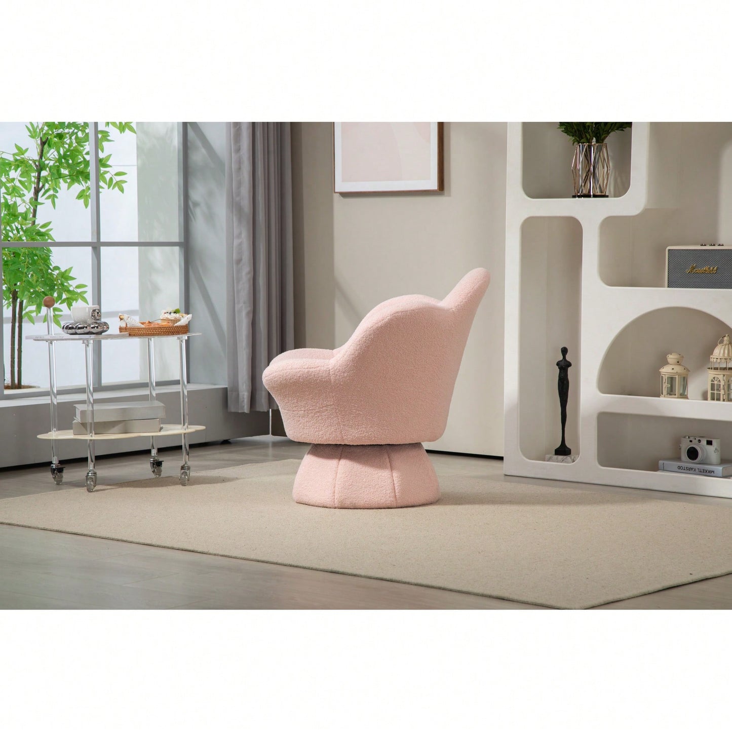 360-Degree Spinning Armchair For Ultimate Comfort And Leisure With Sturdy Base And Smooth Rotation