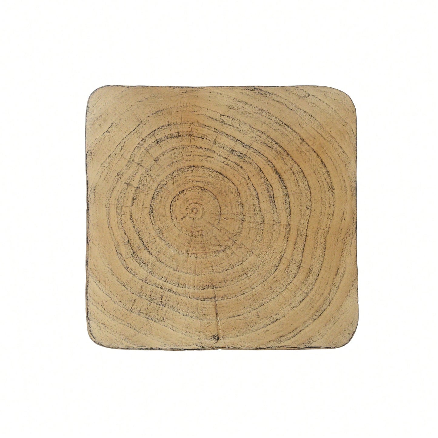 Stylish Black Twist Shape Side Table With Wood-Like Texture For Modern Living Spaces