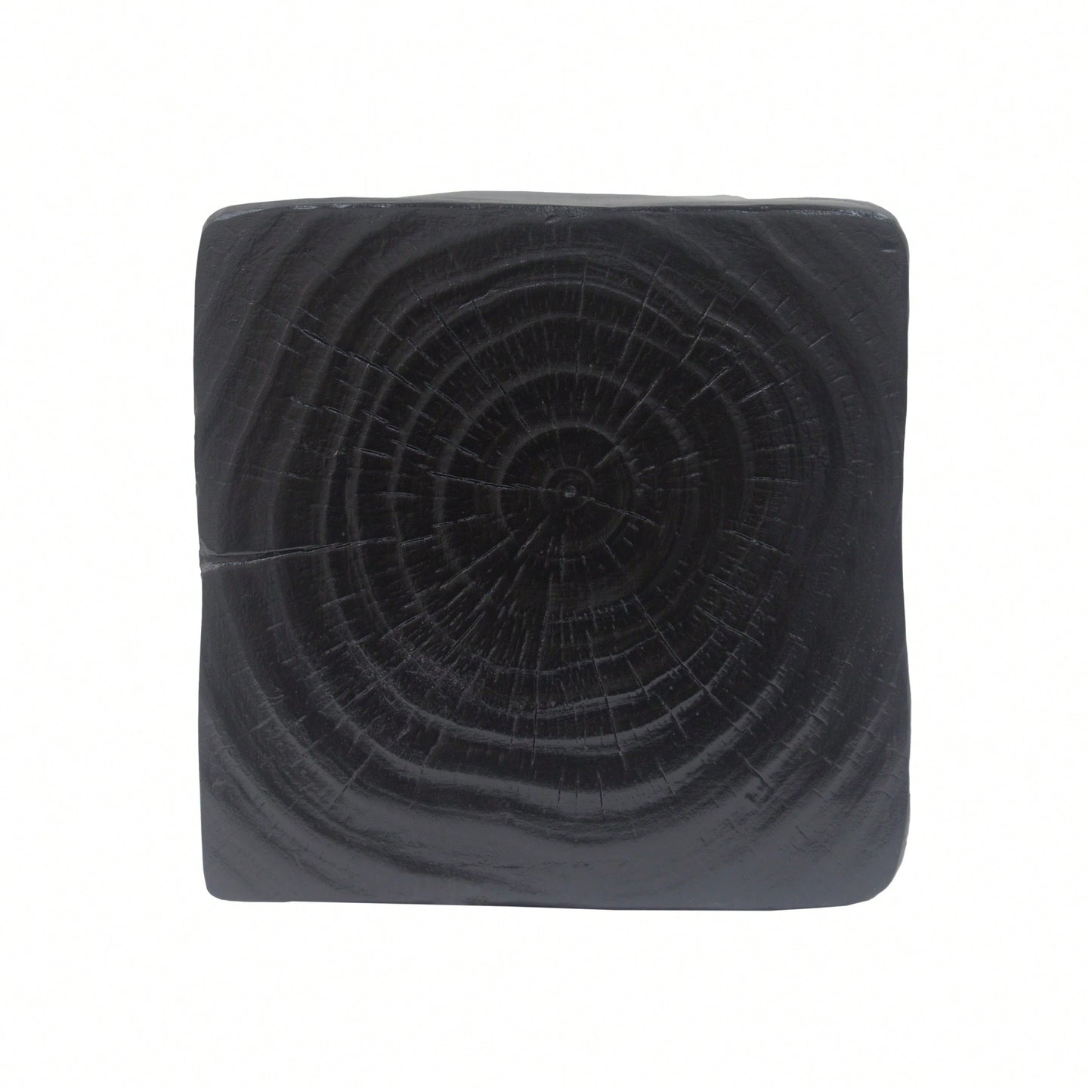Stylish Black Twist Shape Side Table With Wood-Like Texture For Modern Living Spaces