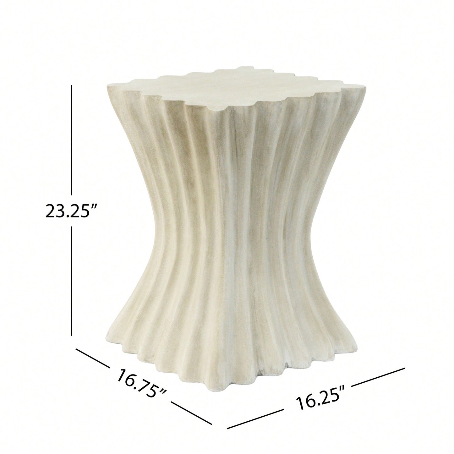 Archaistic Wavy Side Table For Modern Living Spaces