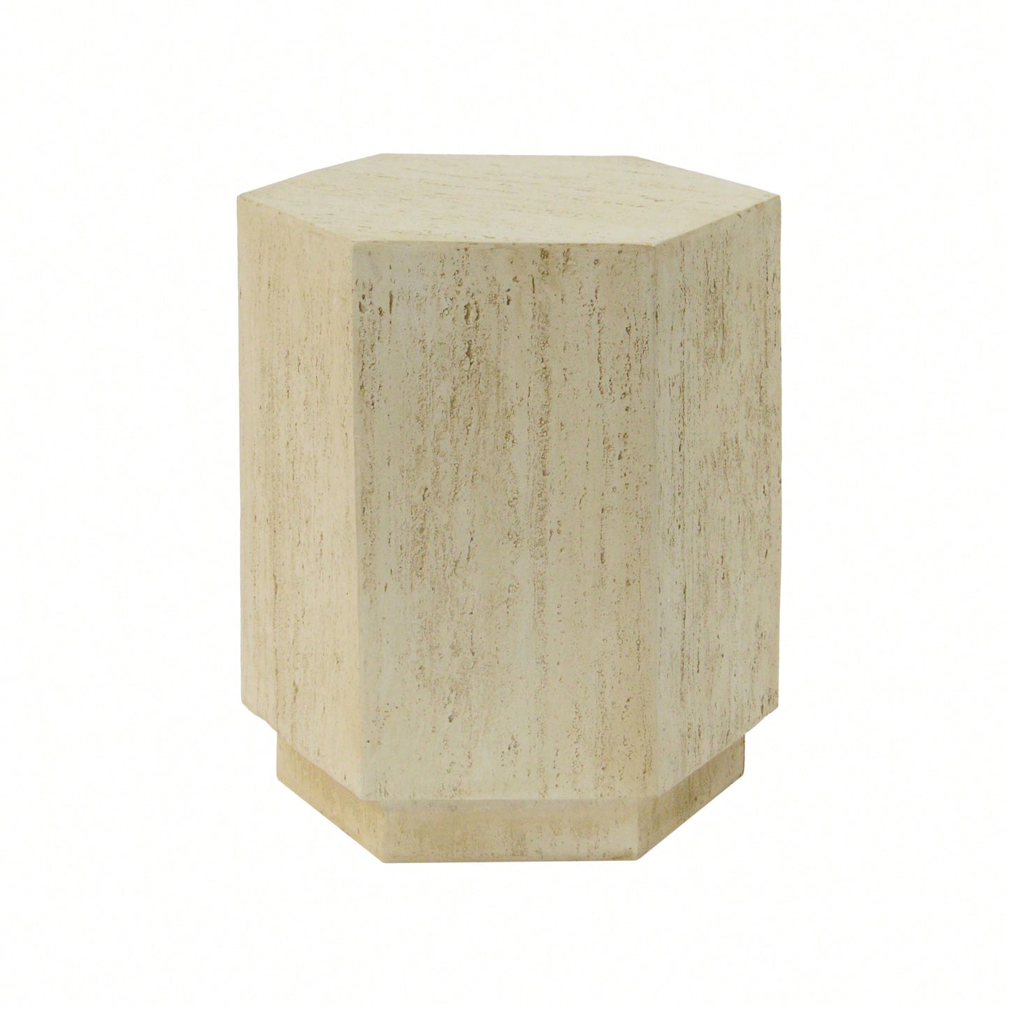 MGO Hexagonal Archaistic Side Table For Modern Living Room Decor