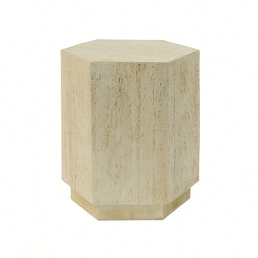 MGO Hexagonal Archaistic Side Table For Modern Living Room Decor