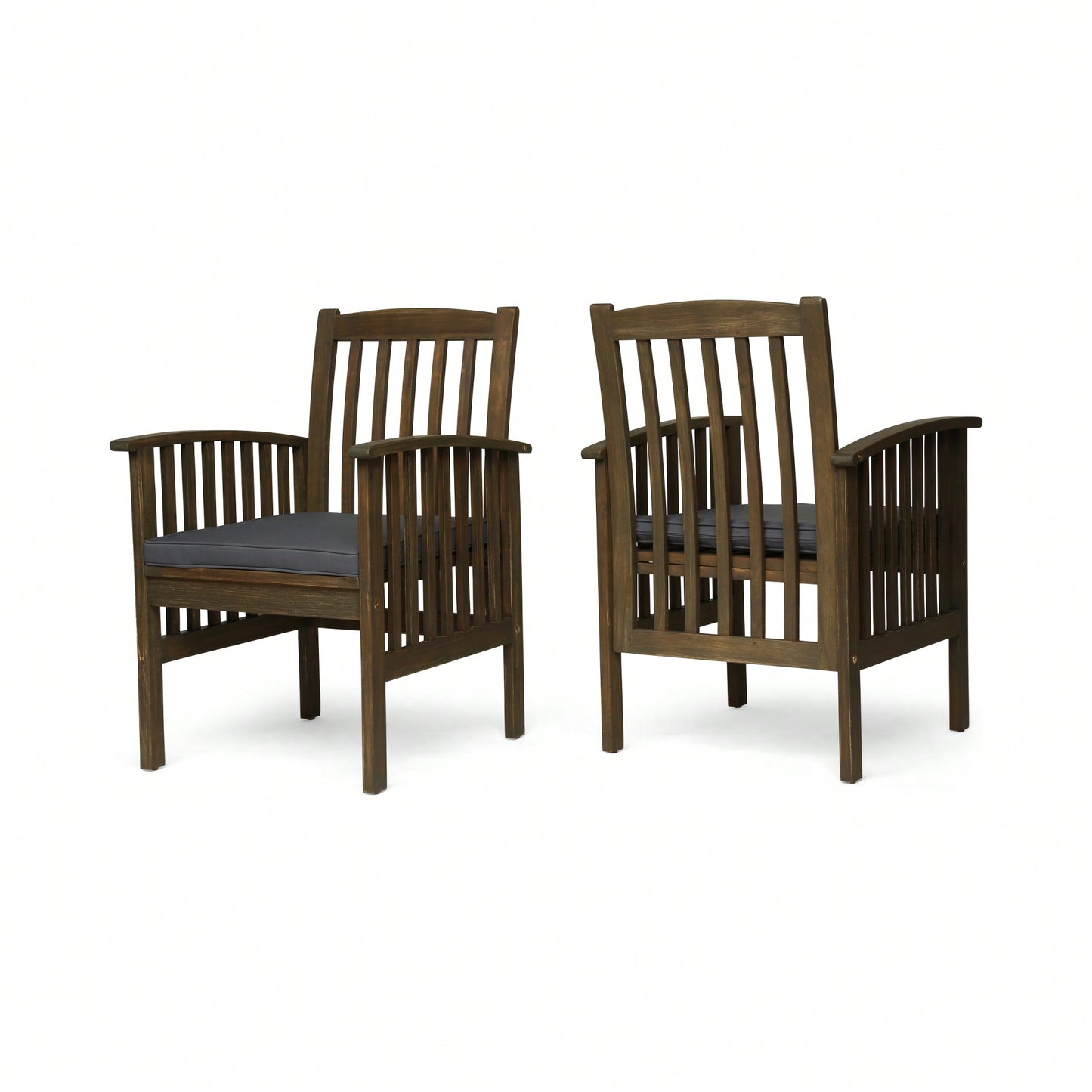 Set Of 2 Stylish Dining Chairs With Cushions For Comfort And Elegance