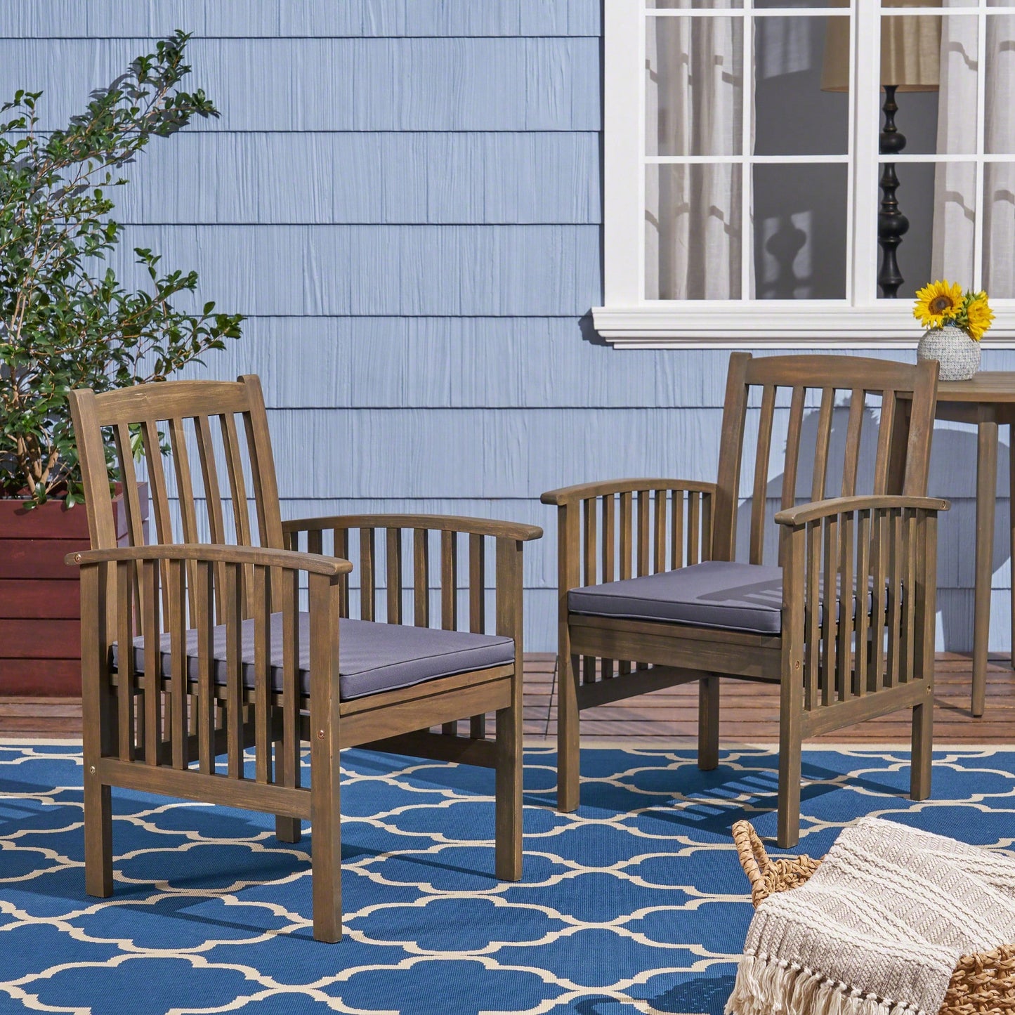 Set Of 2 Stylish Dining Chairs With Cushions For Comfort And Elegance