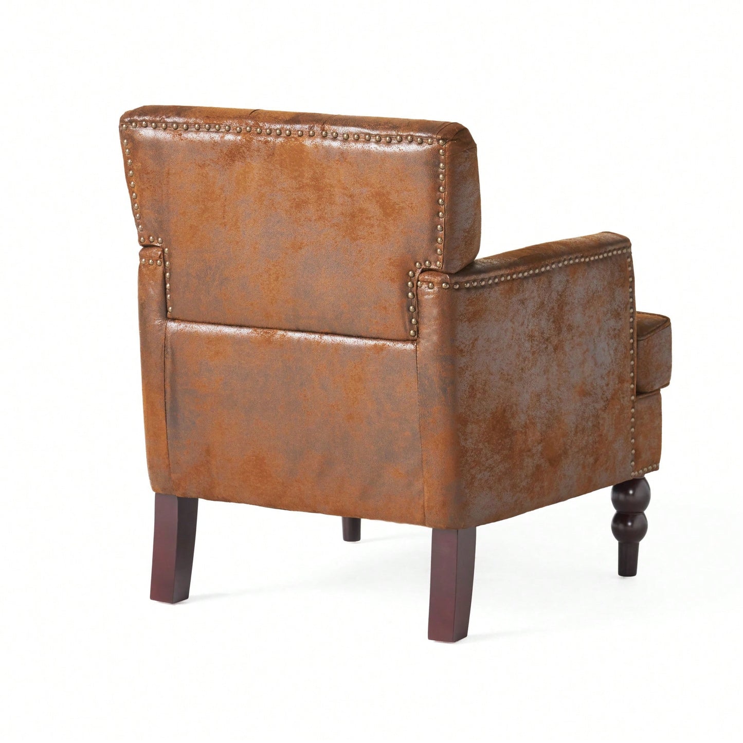 Elegant Tufted Club Chair For Living Room And Office Seating