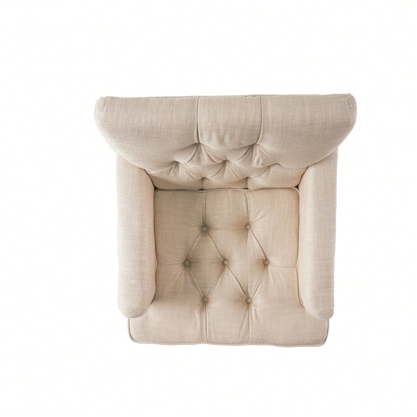 Elegant Tufted Club Chair For Living Room And Office Seating