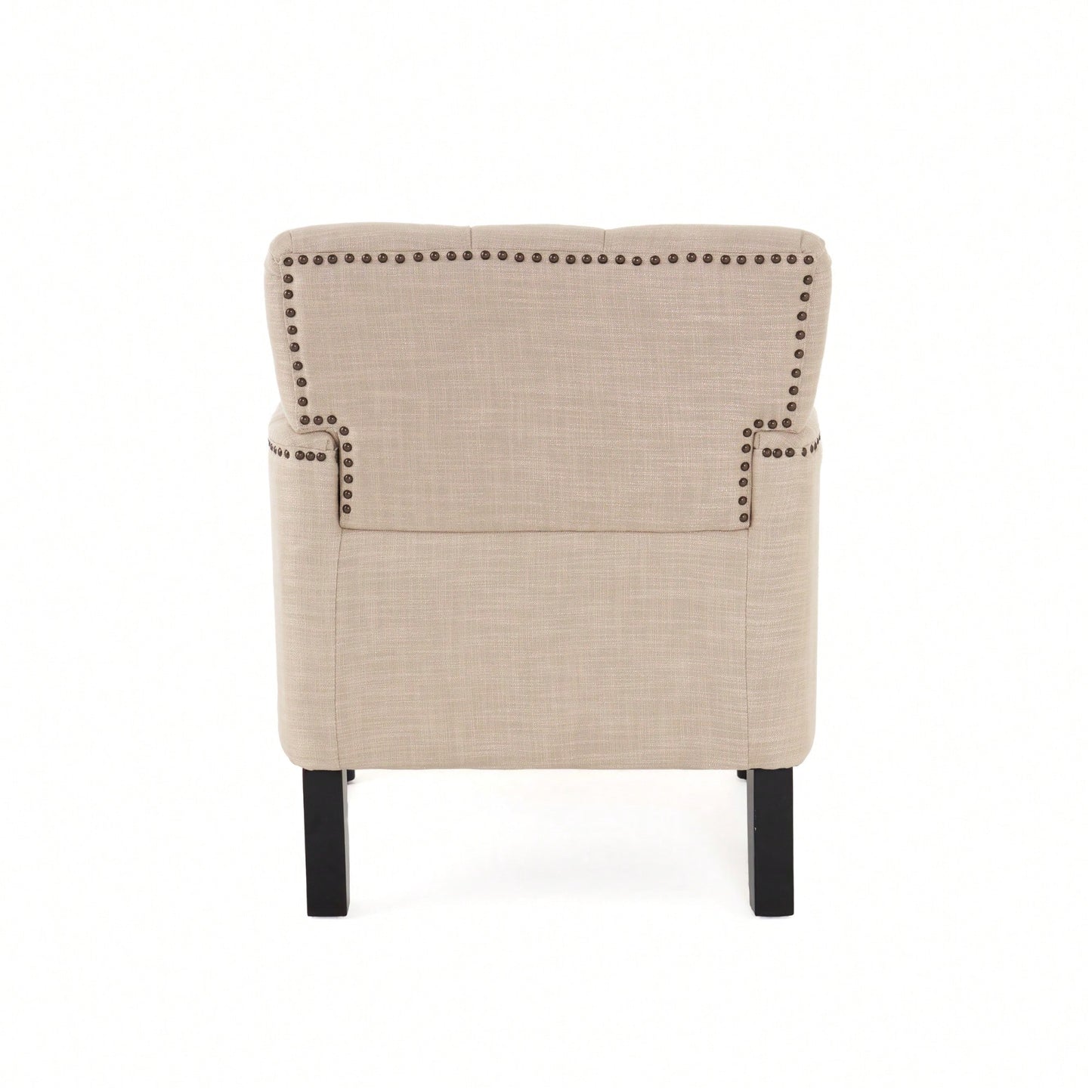 Elegant Tufted Club Chair For Living Room And Office Seating