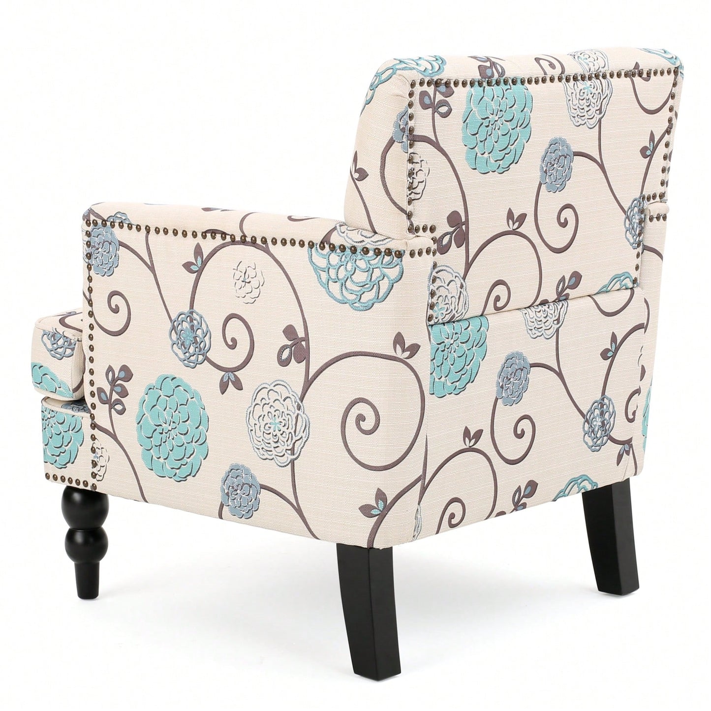Elegant Tufted Club Chair For Living Room And Office Seating