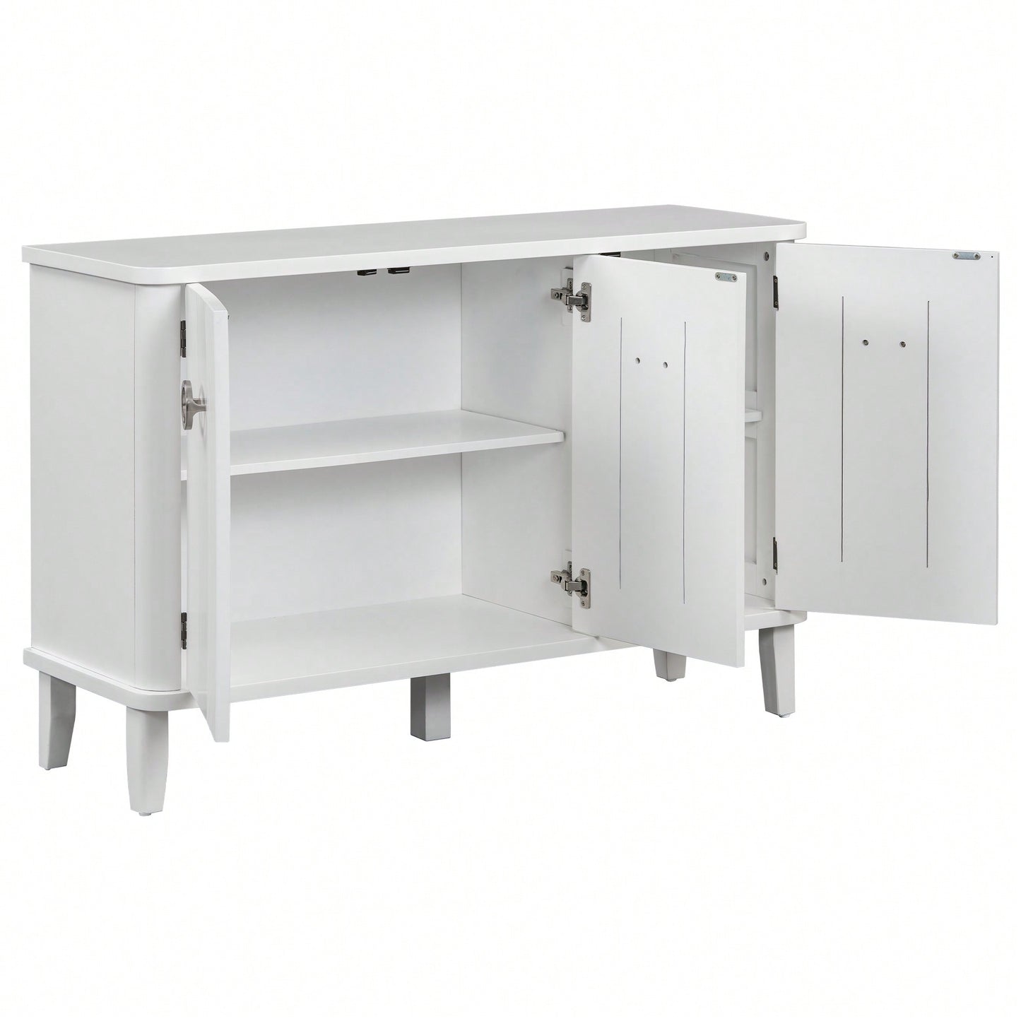 Atmospheric Solid Wood Veneer Cabinet With Three Acacia Doors Adjustable For Study Corridors And Entrances