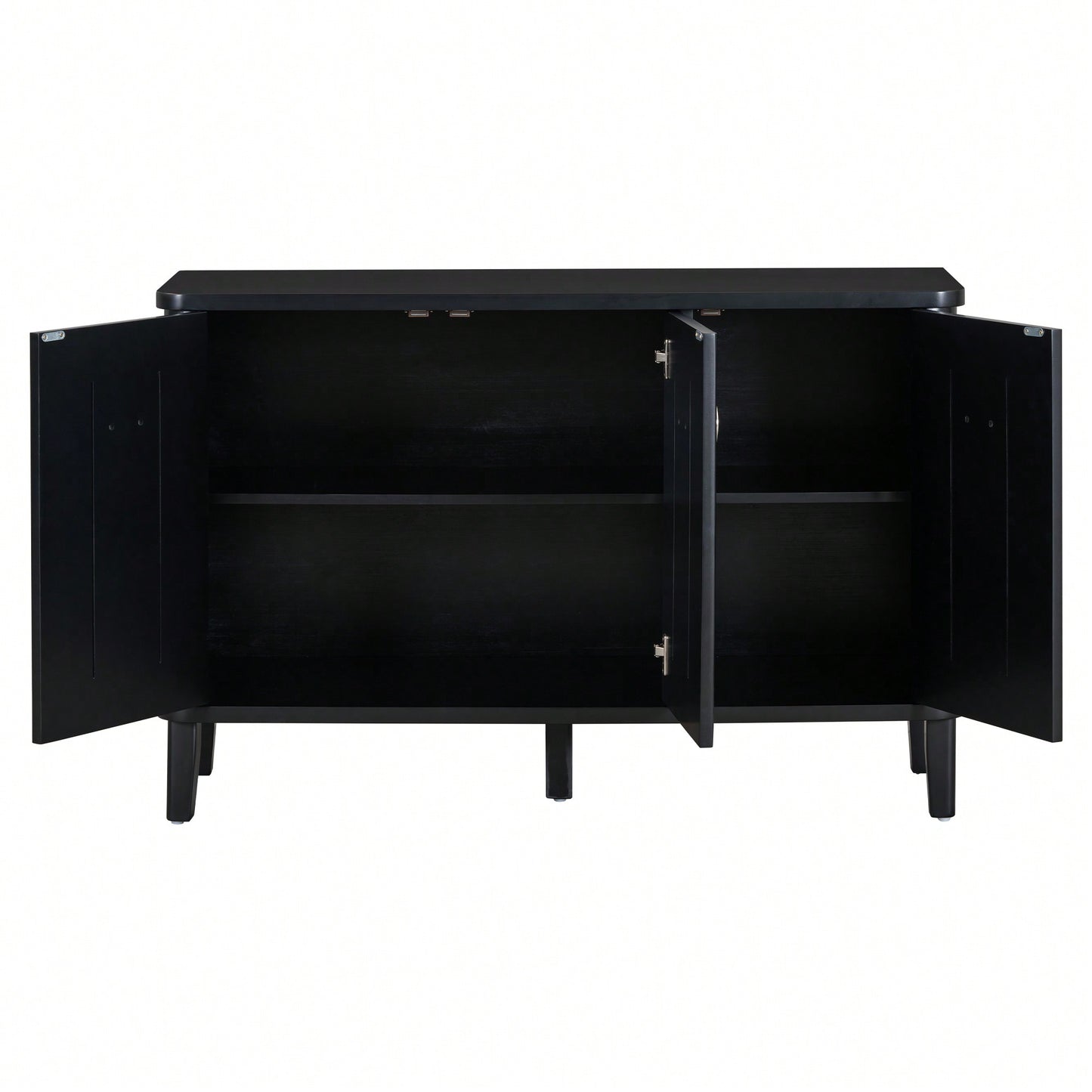 Atmospheric Solid Wood Veneer Cabinet With Three Acacia Doors Adjustable For Study Corridors And Entrances