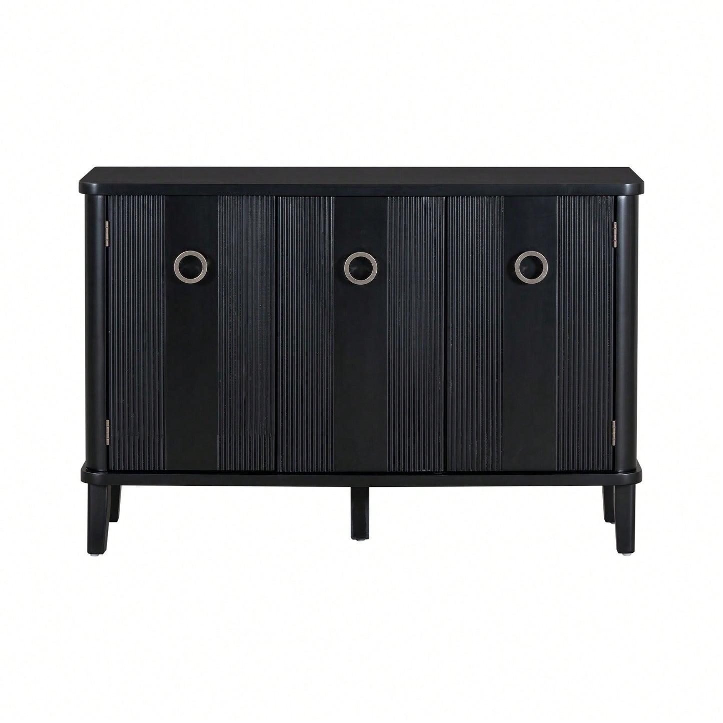 Atmospheric Solid Wood Veneer Cabinet With Three Acacia Doors Adjustable For Study Corridors And Entrances