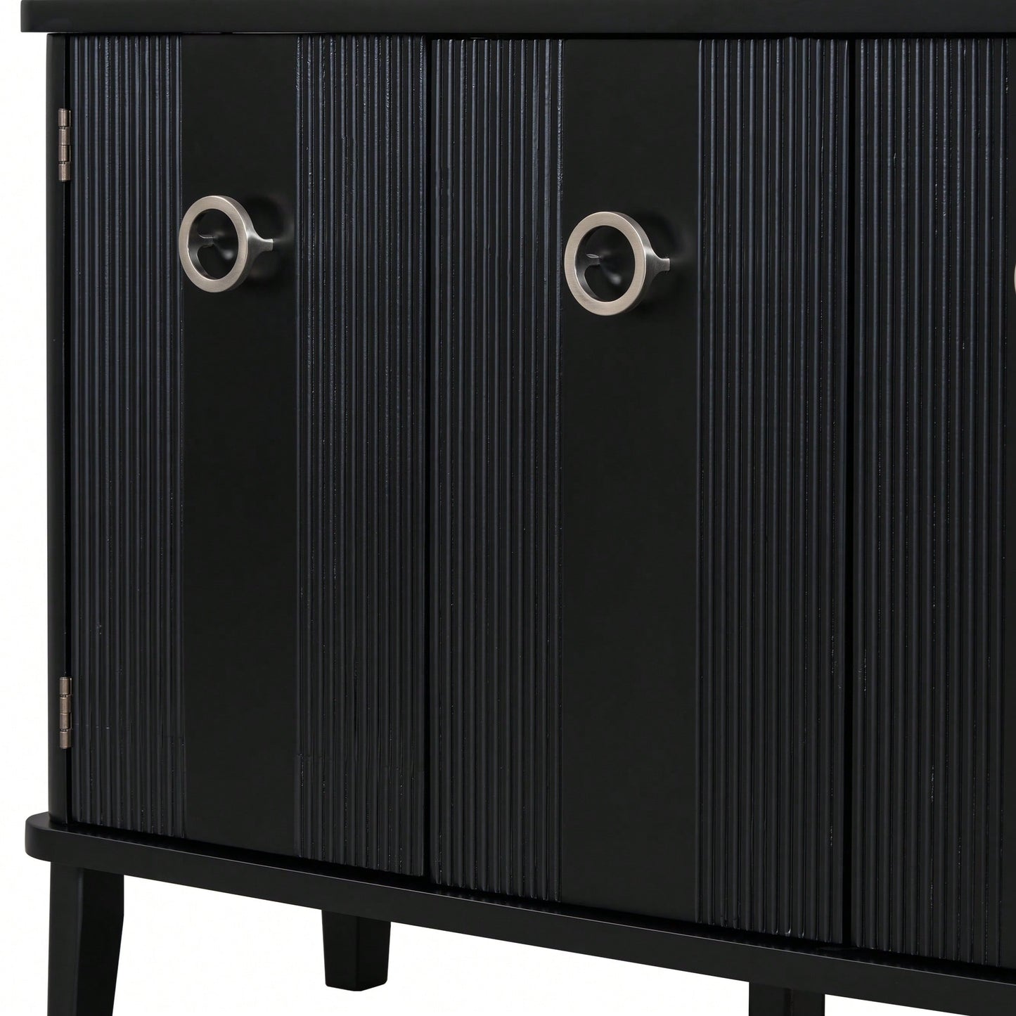 Atmospheric Solid Wood Veneer Cabinet With Three Acacia Doors Adjustable For Study Corridors And Entrances