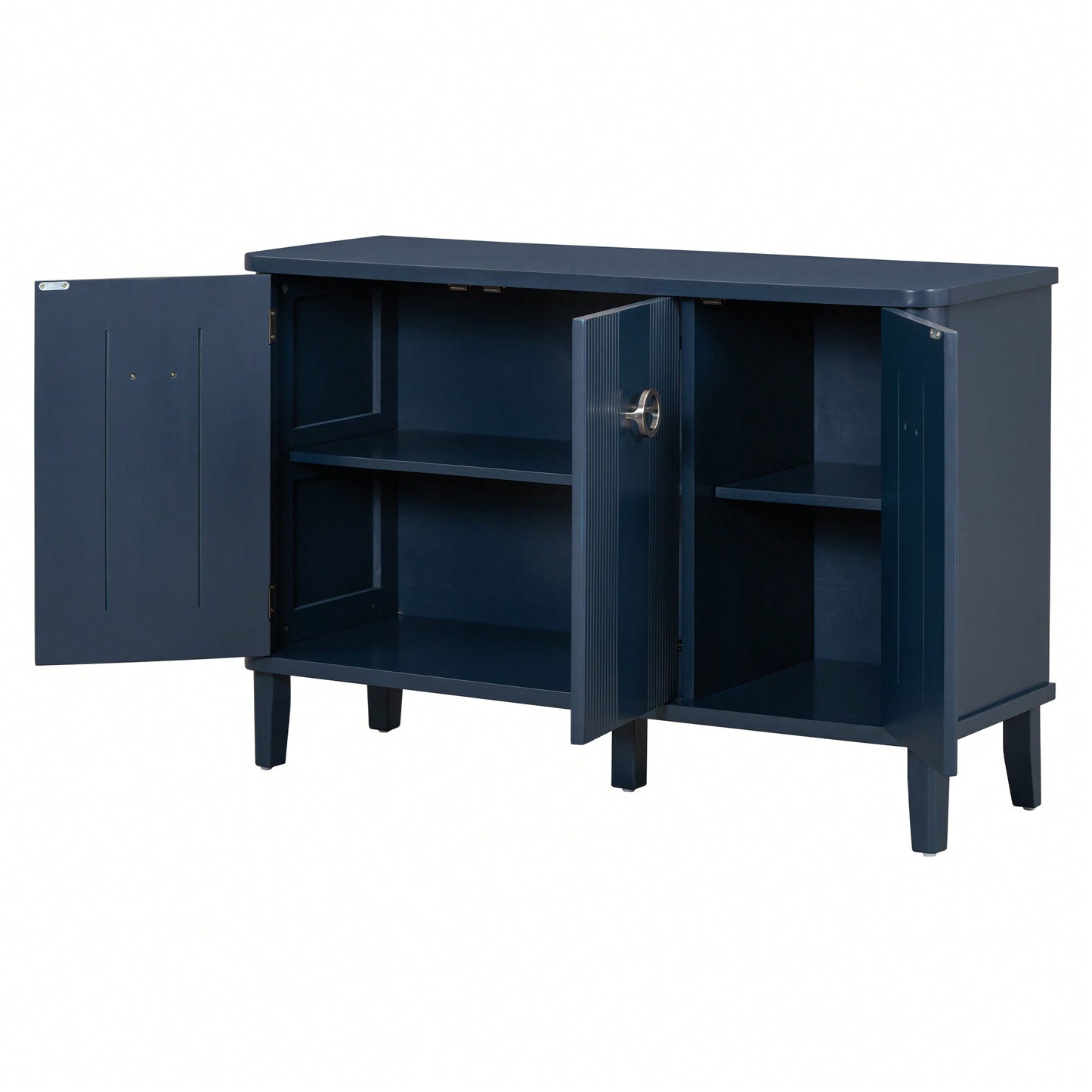 Atmospheric Solid Wood Veneer Cabinet With Three Acacia Doors Adjustable For Study Corridors And Entrances