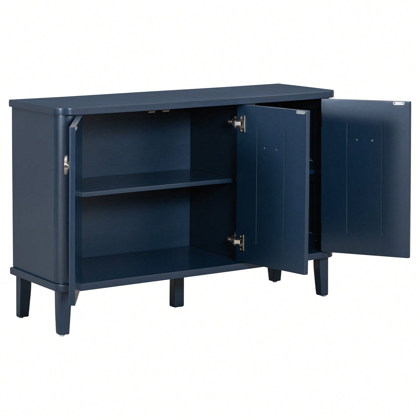 Atmospheric Solid Wood Veneer Cabinet With Three Acacia Doors Adjustable For Study Corridors And Entrances