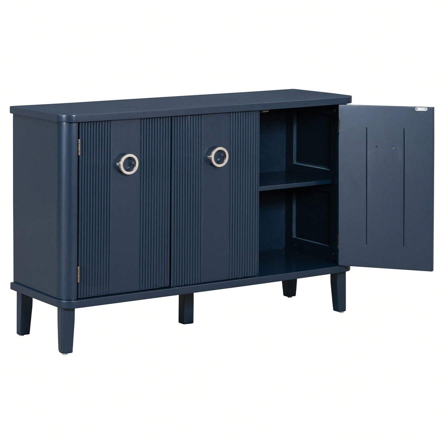 Atmospheric Solid Wood Veneer Cabinet With Three Acacia Doors Adjustable For Study Corridors And Entrances