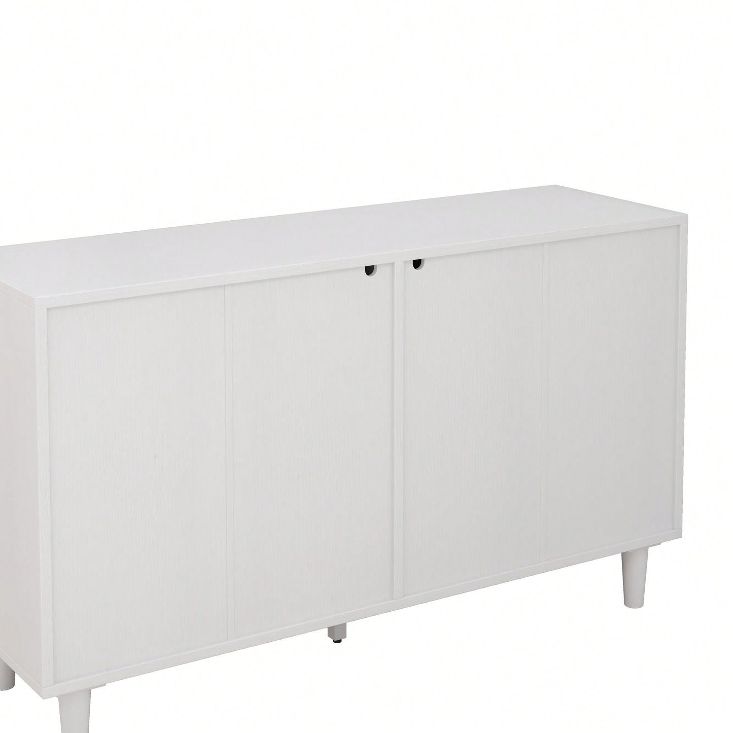 6-Drawer Rattan Storage Cabinet For Bedroom And Living Room In White