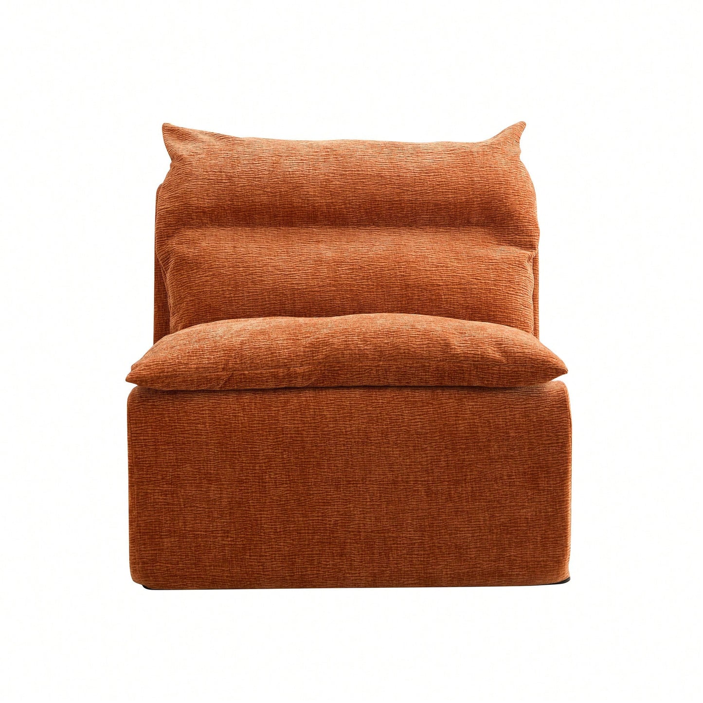Comfortable Armless Floor Chair For Living Room Bedroom Office Leisure Seating In Green