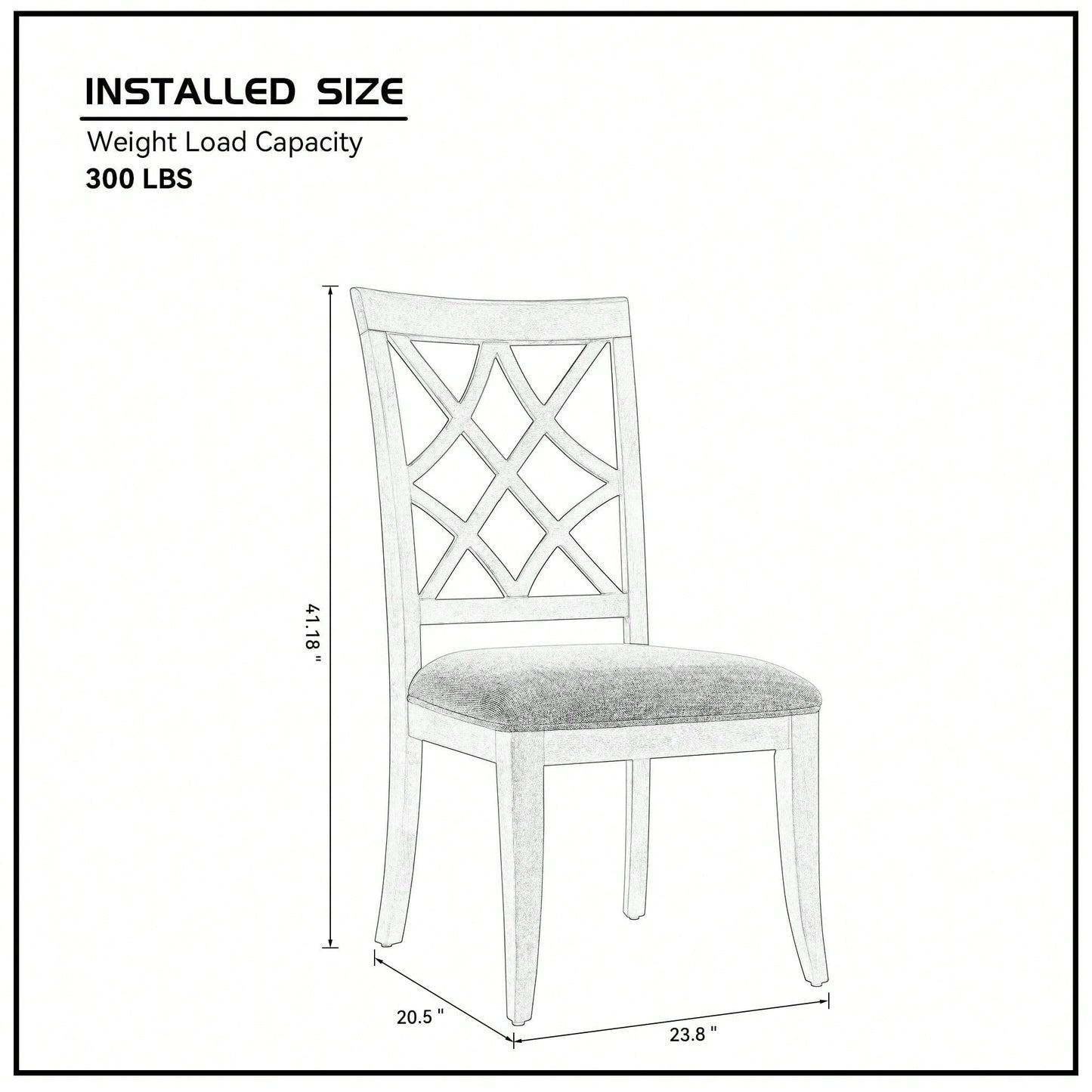 Mid Century Upholstered Dining Chairs Set Of 2 Comfortable Kitchen Living Room Restaurant White Oak Finish