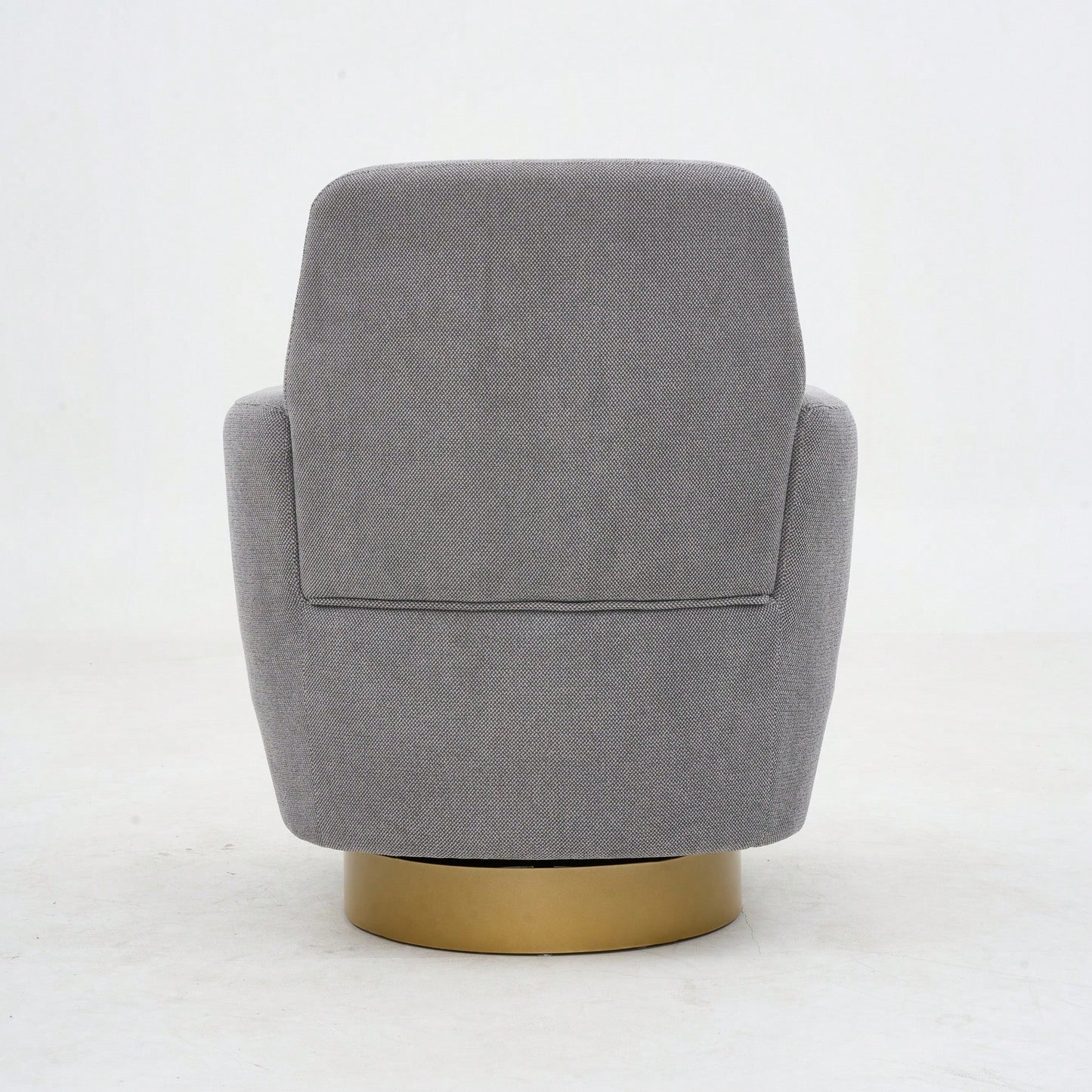 Ergonomic 360-Degree Rotating Armchair In Skin-Friendly Cotton Linen For Living Room And Bedroom Decor