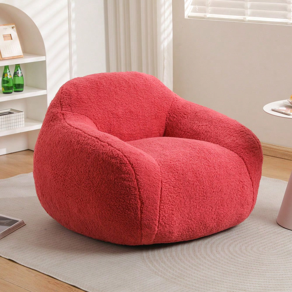 Giant Comfy Bean Bag Chair For Adults With Memory Foam Filler And Armrests - Spacious Design For Living Room And Bedroom