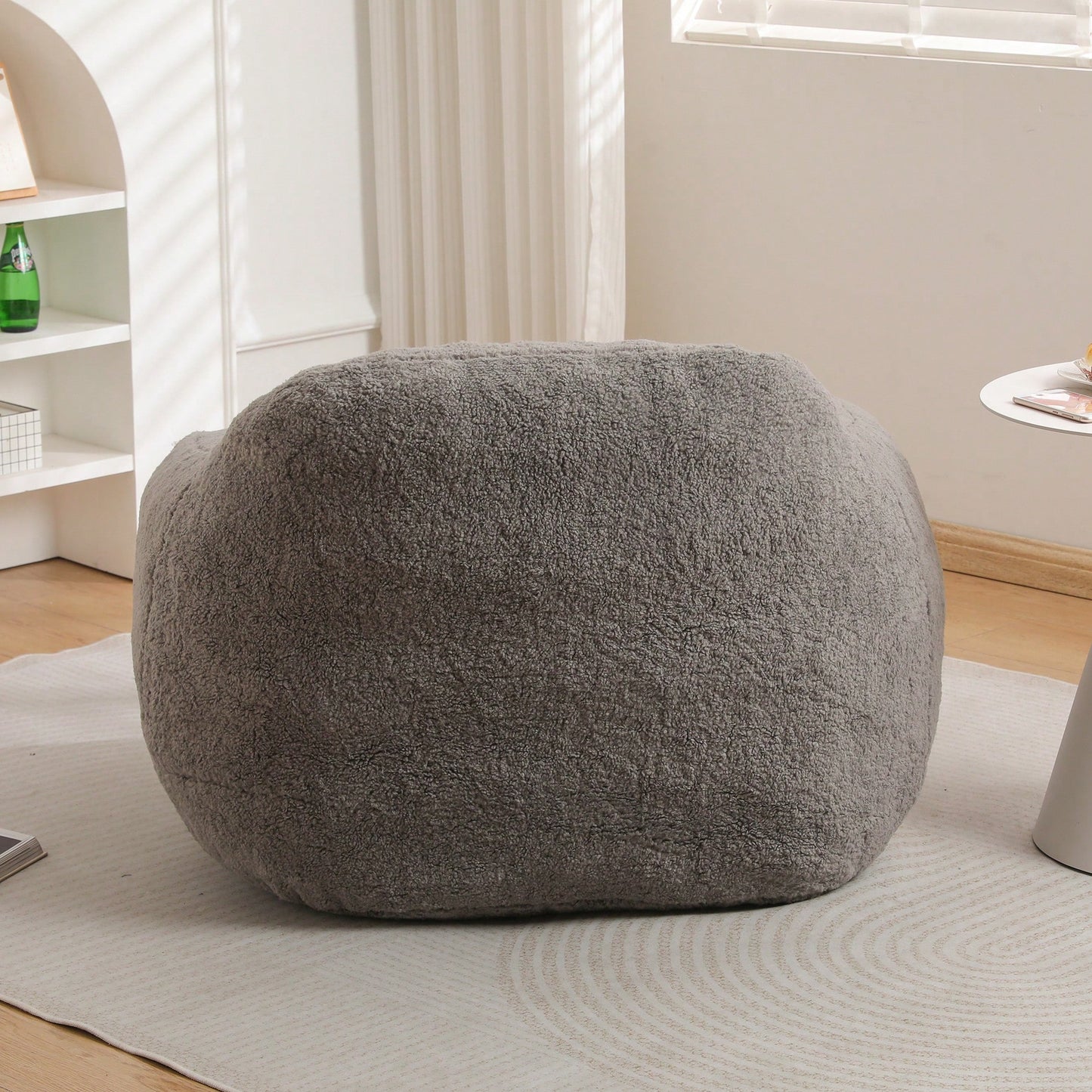Giant Comfy Bean Bag Chair For Adults With Memory Foam Filler And Armrests - Spacious Design For Living Room And Bedroom