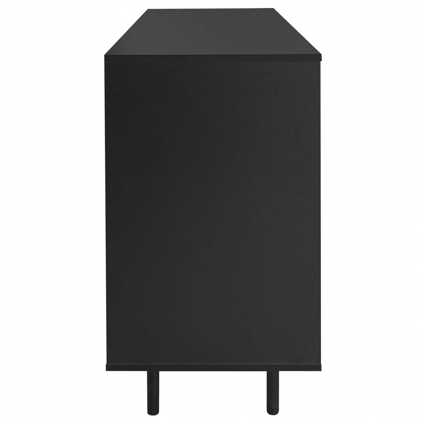 Wave Pattern Storage Cabinet With 2 Doors And 2 Drawers Adjustable Design For Study Entrance And Living Room