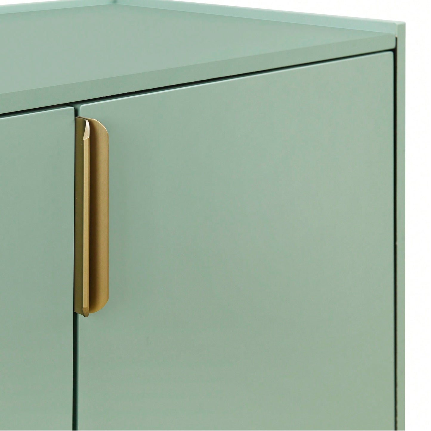 Wooden Storage Cabinet Sideboard With 4 Doors For Hallway Entryway Living Room Adjustable Shelves