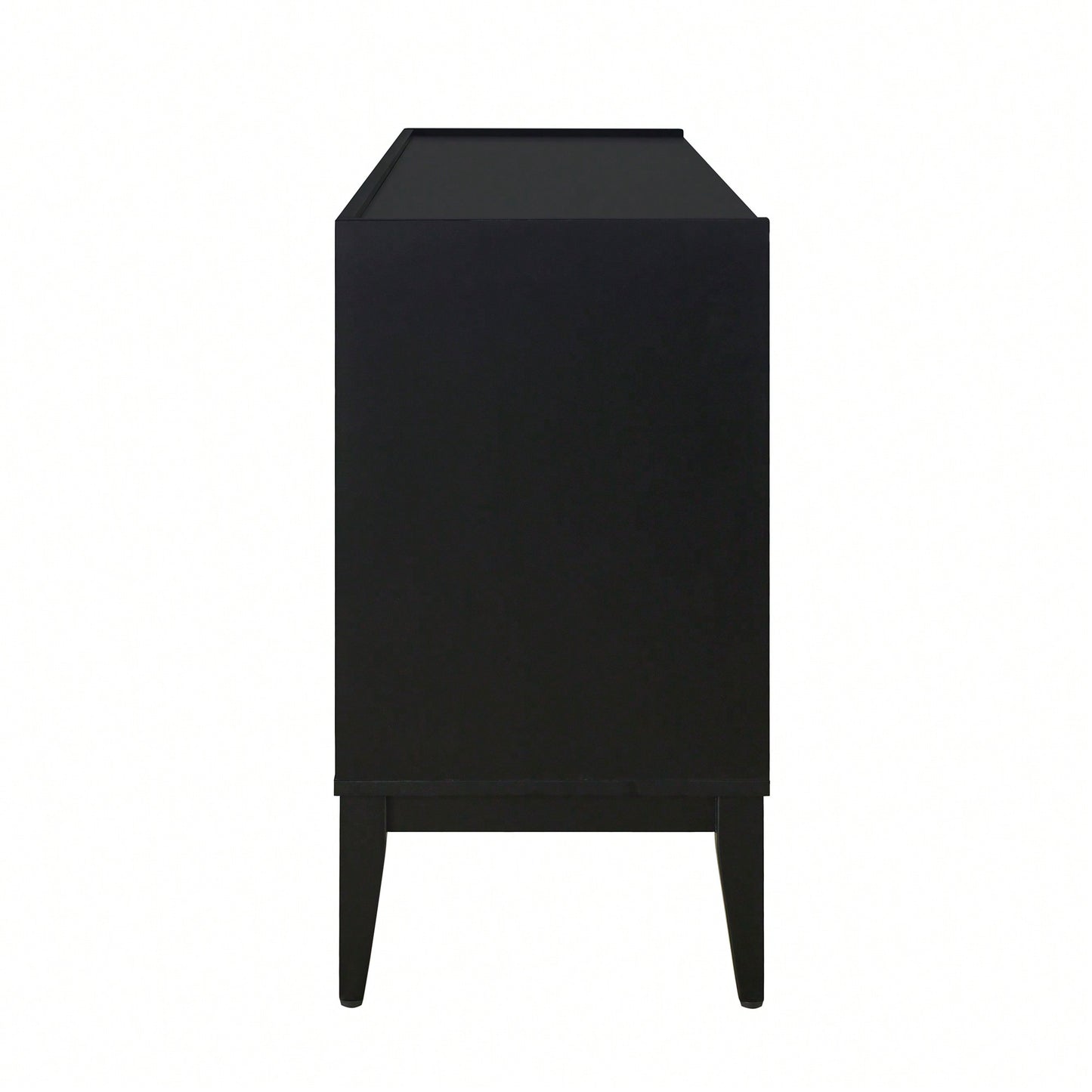 Wooden Storage Cabinet Sideboard With 4 Doors For Hallway Entryway Living Room Adjustable Shelves