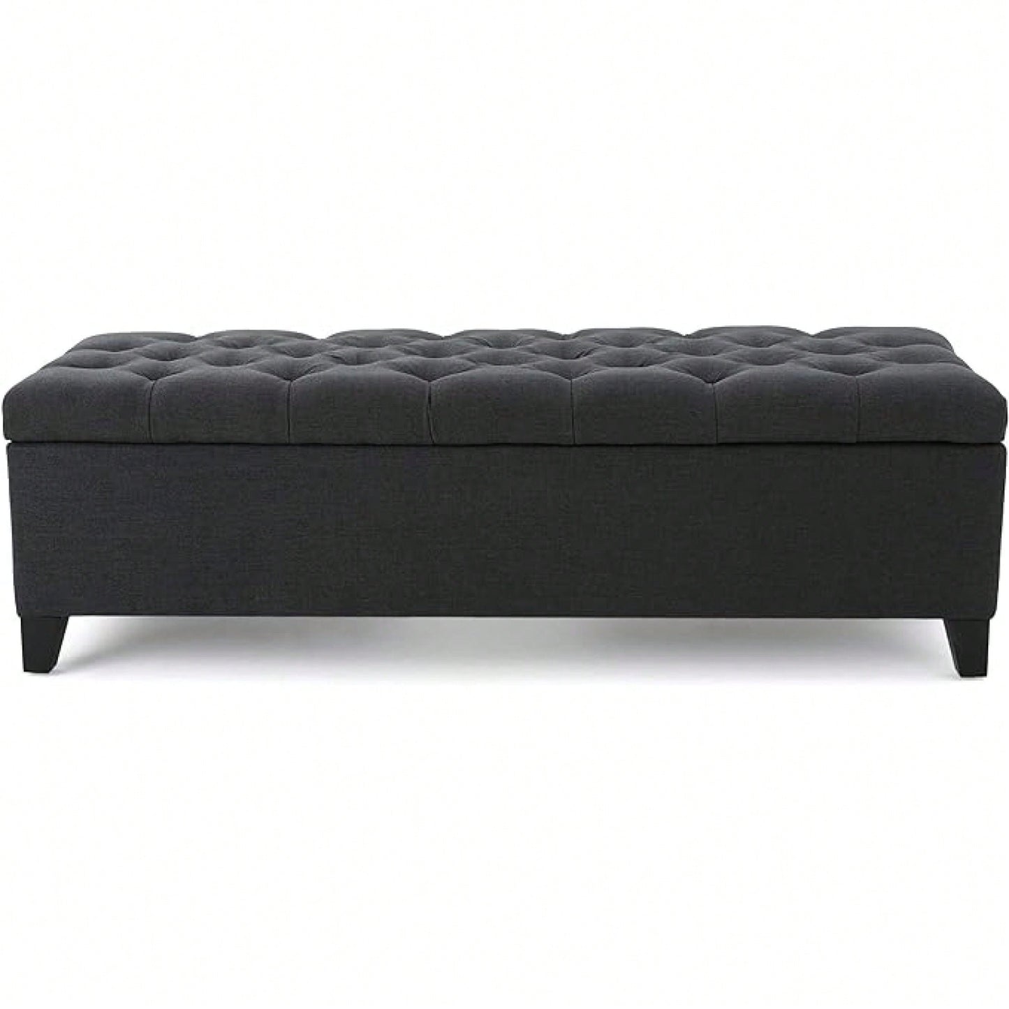 Versatile Storage Ottoman With Soft Upholstery And Stylish Design For Home Décor