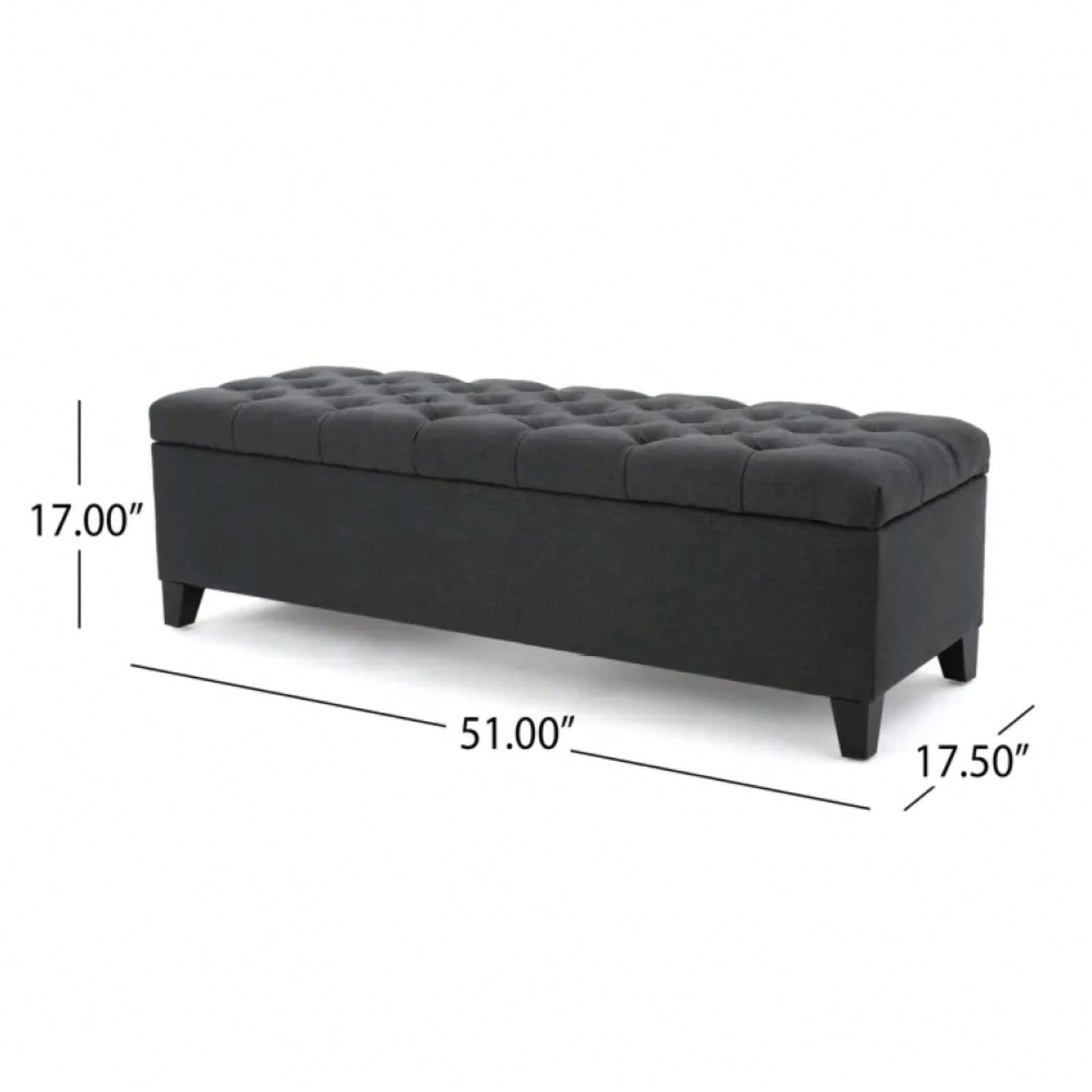 Versatile Storage Ottoman With Soft Upholstery And Stylish Design For Home Décor