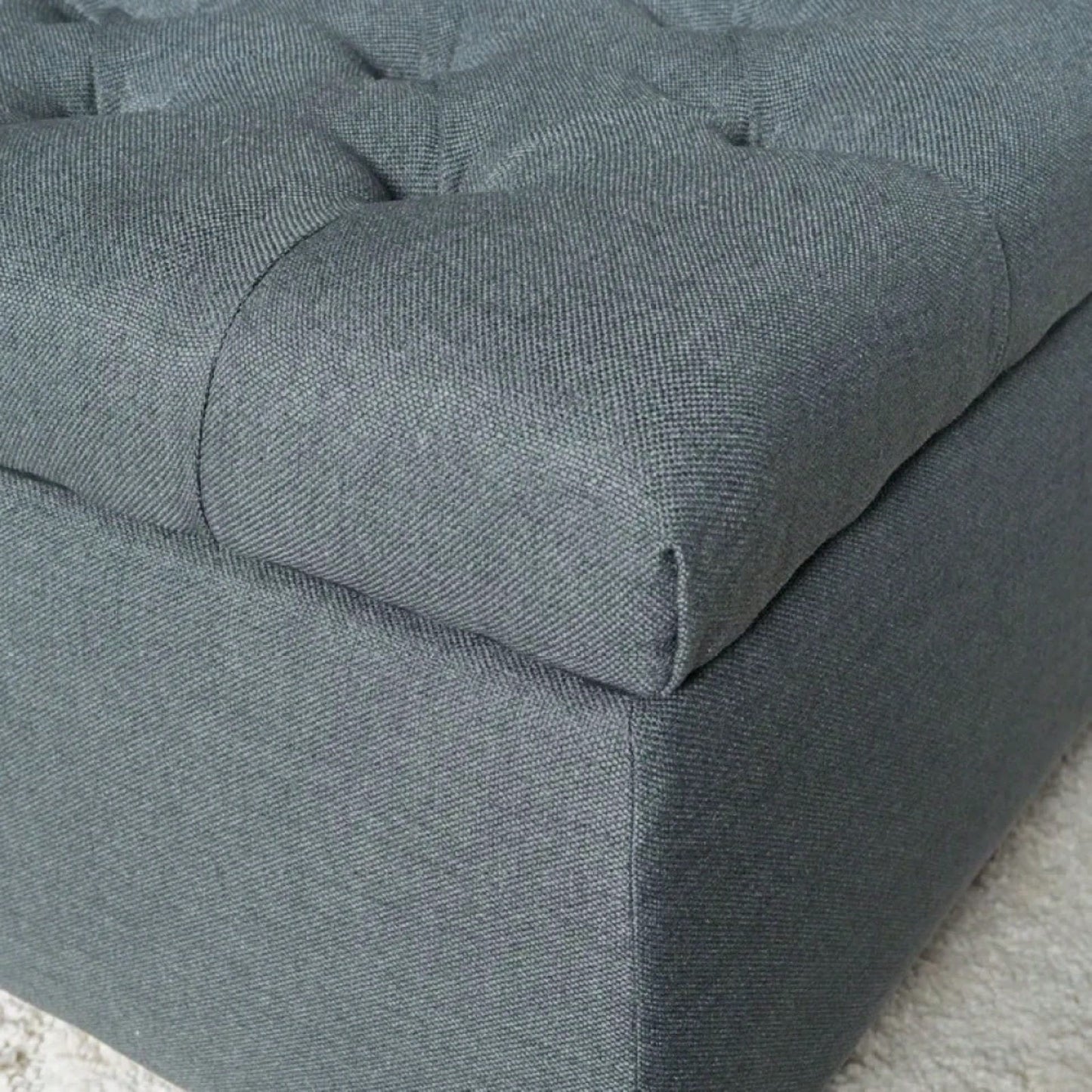 Versatile Storage Ottoman With Soft Upholstery And Stylish Design For Home Décor