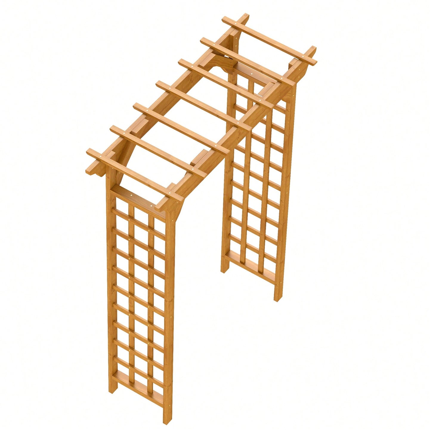 Wooden Wedding Arbor And Garden Trellis For Climbing Plants, Perfect For Ceremonies And Christmas Decor