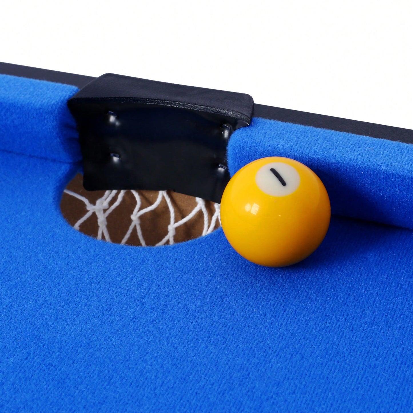 5-In-1 Multi-Game Table For Billiards, Air Hockey, Foosball, Ping Pong, And Basketball In Black And Blue