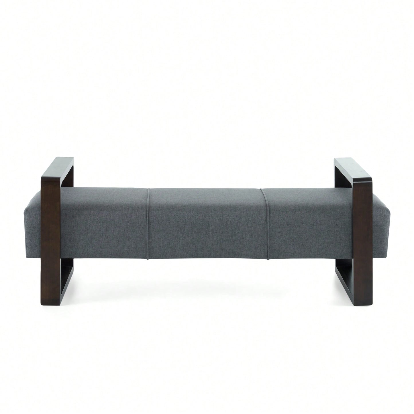 Sleek Gray Long Ottoman For Modern Living Spaces